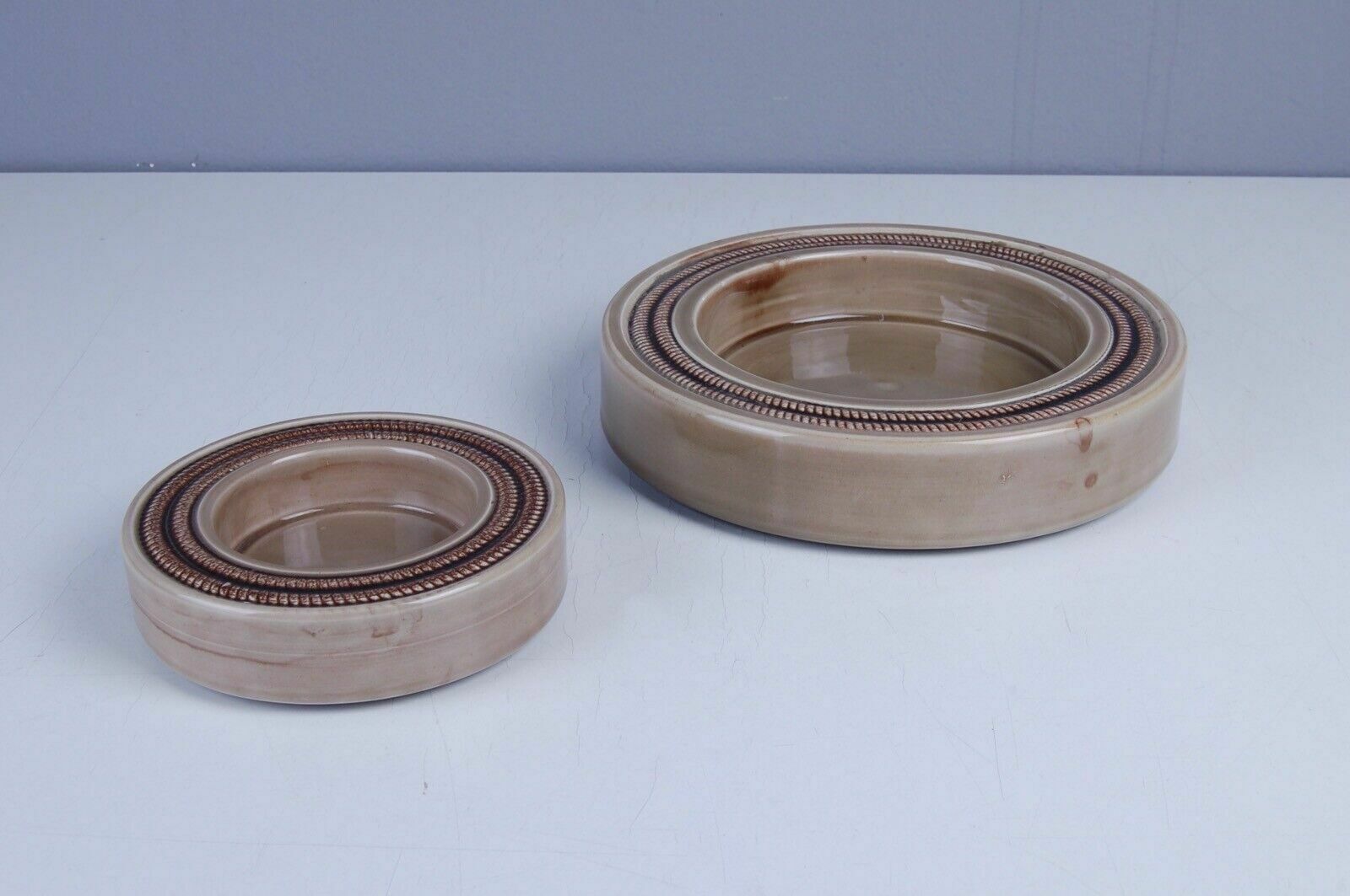 Ceramica Baldelli Italia Pair Of 70s Design Ashtrays, Round Pocket Emptier photo 53.0