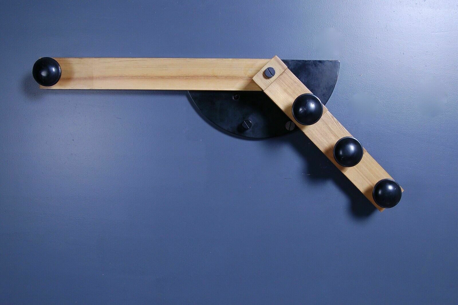 Wall Coat Hanger Design From The 80s And 90s In Radial Wood photo vinterior