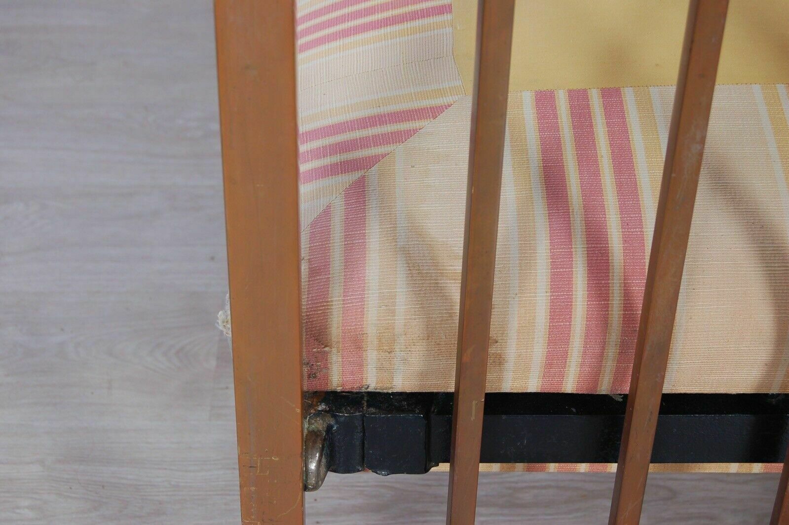 photo for sale Antique Single Bed Structure In Brass From The Late 1800s And Early 1900s. Old Headboard