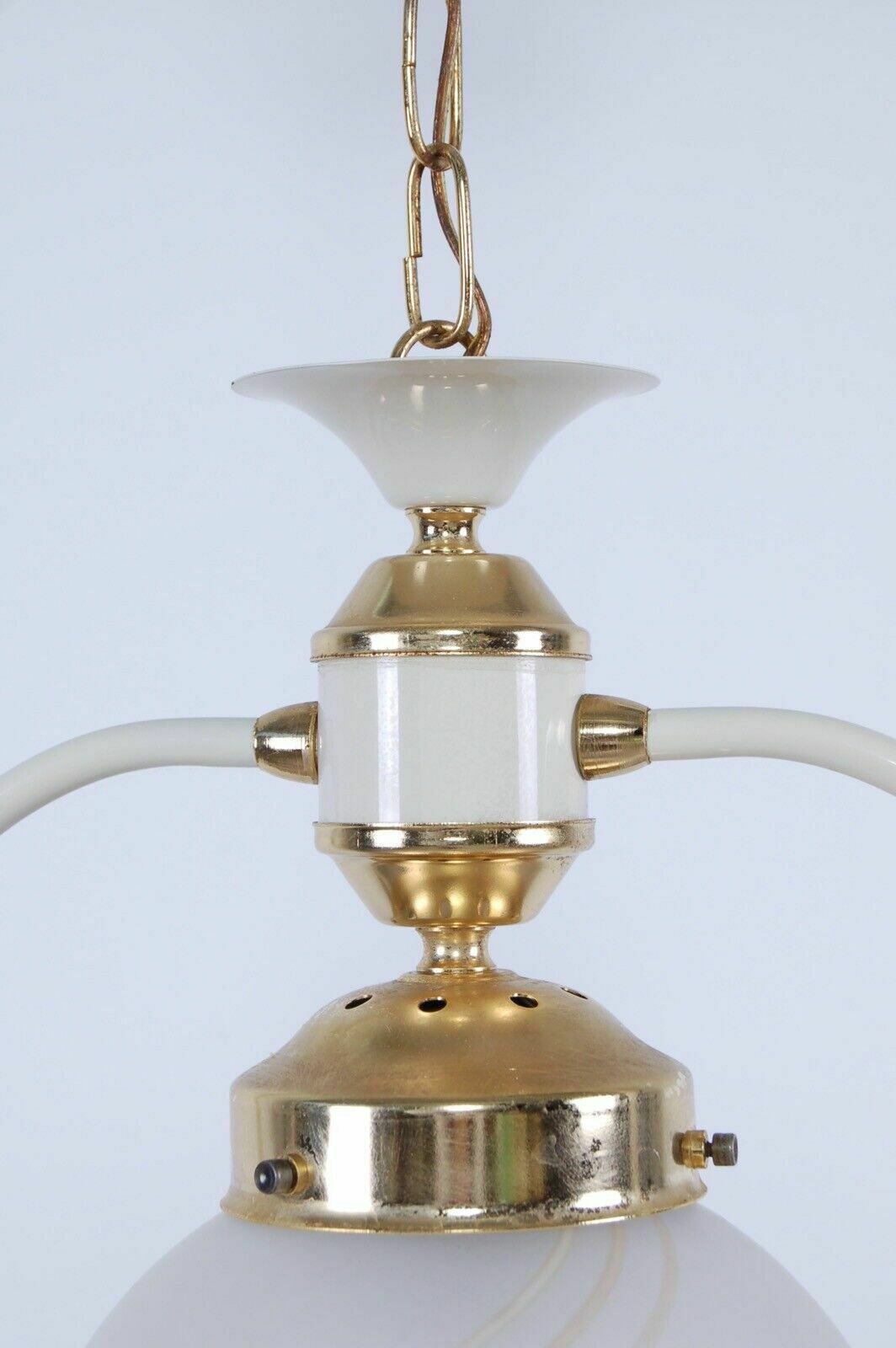 Chandelier From The 80s 90s Lampshade In Satin Murano Glass Modern Italy photo 64.0