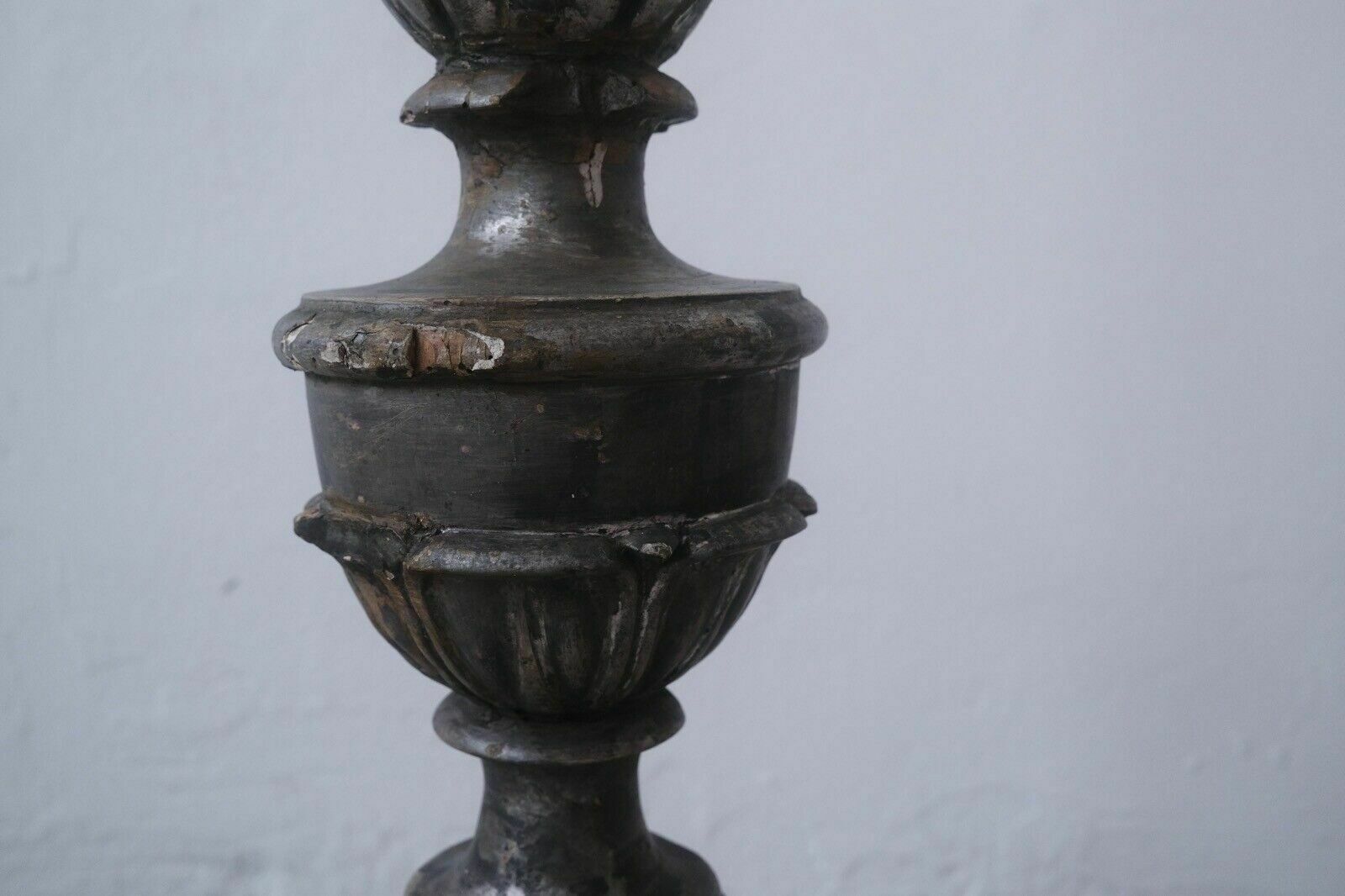 photo furniture Antique Wooden Candle Holder Old Ecclesiastical Candlestick Floor Lamp 800