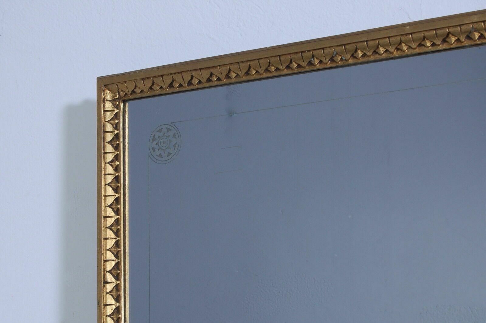 Empire Sideboard In Briar Root, Green Marble Top. Large Gilded Mirror photo 1106.0