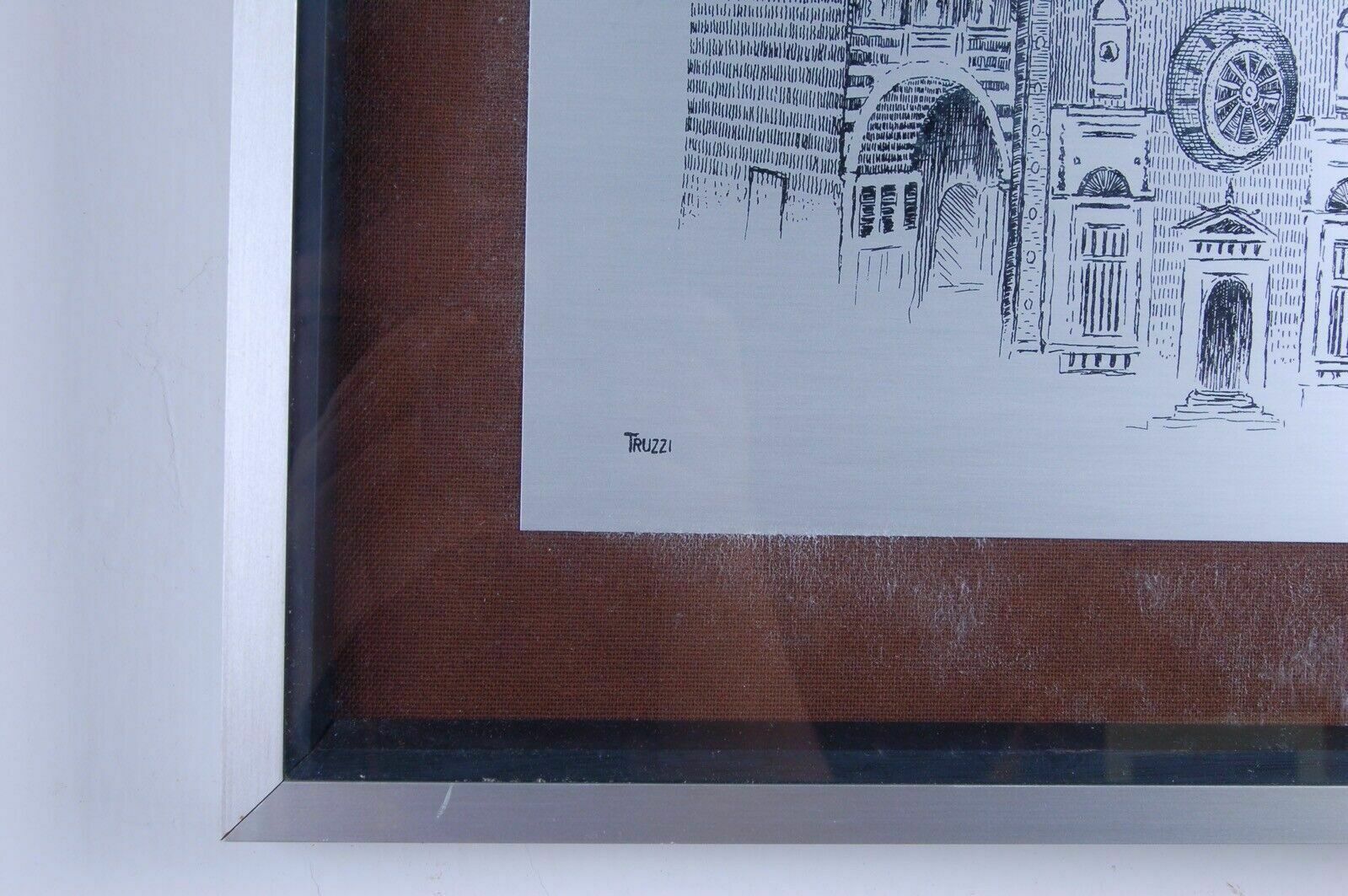 Erio Truzzi Im Screenprint Bergamo 2 Screenprints S Maria Maggiore Cappella Colleon photo for sale