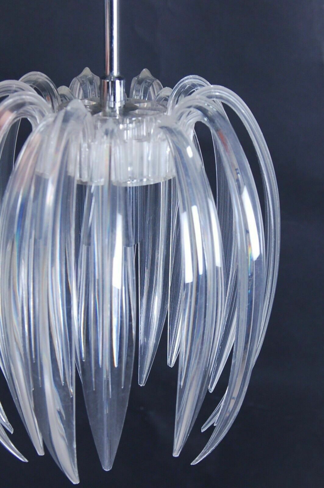photo furniture Modern Chandelier With Three Adjustable Lights Kare Design In Steel And Living Plastic