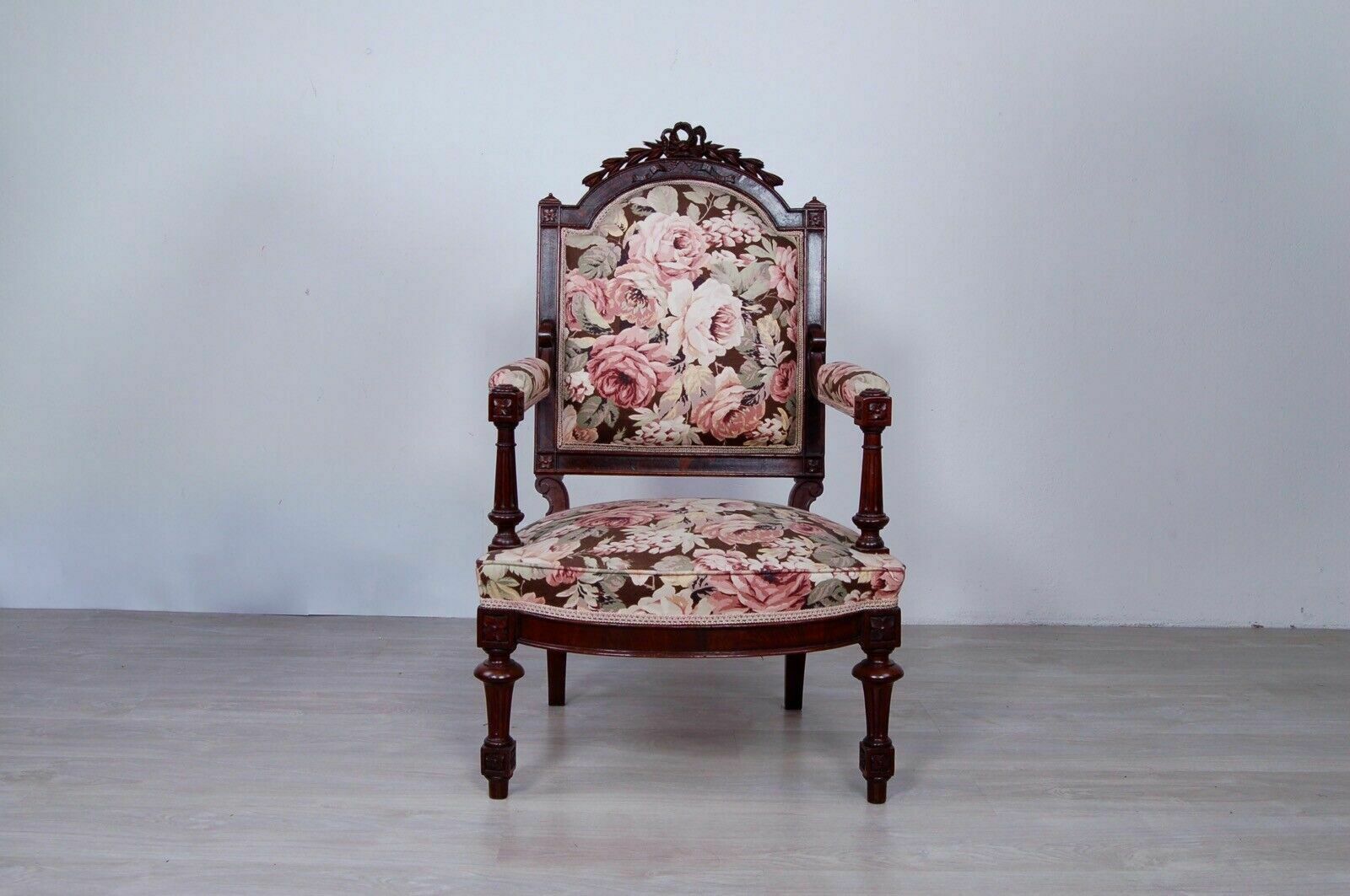 Umbertina Armchair In Mahogany, Original From The End Of The 19th Century. photo buy
