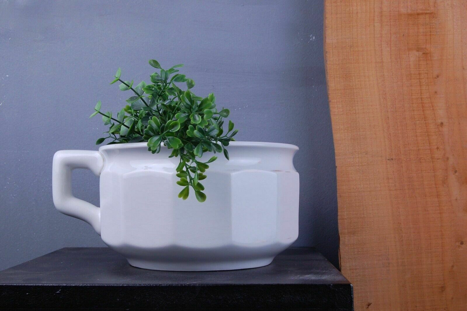 Pot In White Ceramic, Original Laveno. 1957.