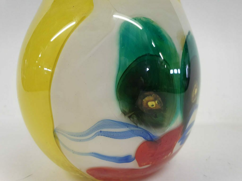 Glass Design Vase With Cat Figure, Murano, Italy 1960's photo vinterior