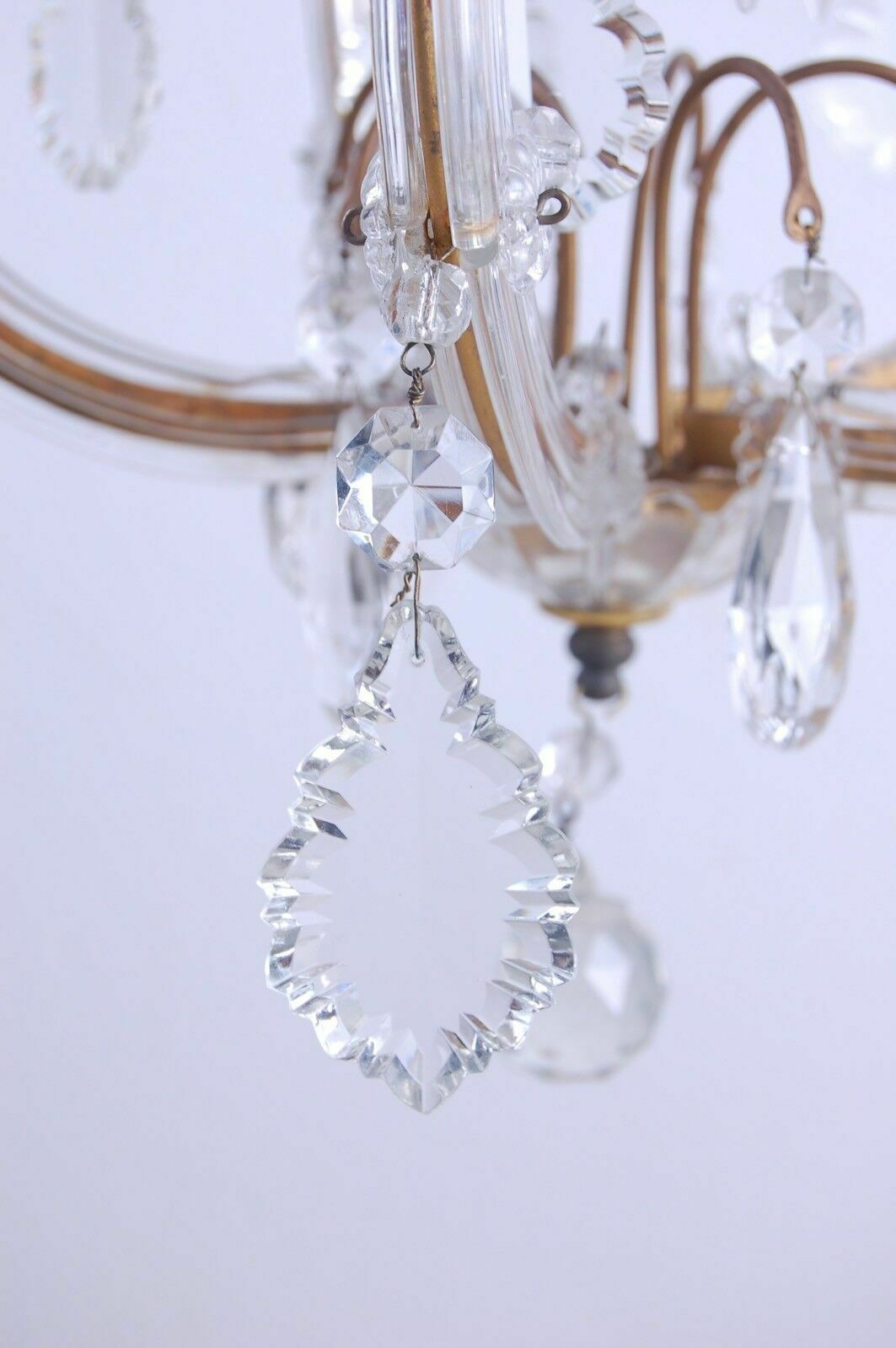 Maria Theresa Chandelier Late 1800s Early 1900s. Original No Reproduction. photo vinterior