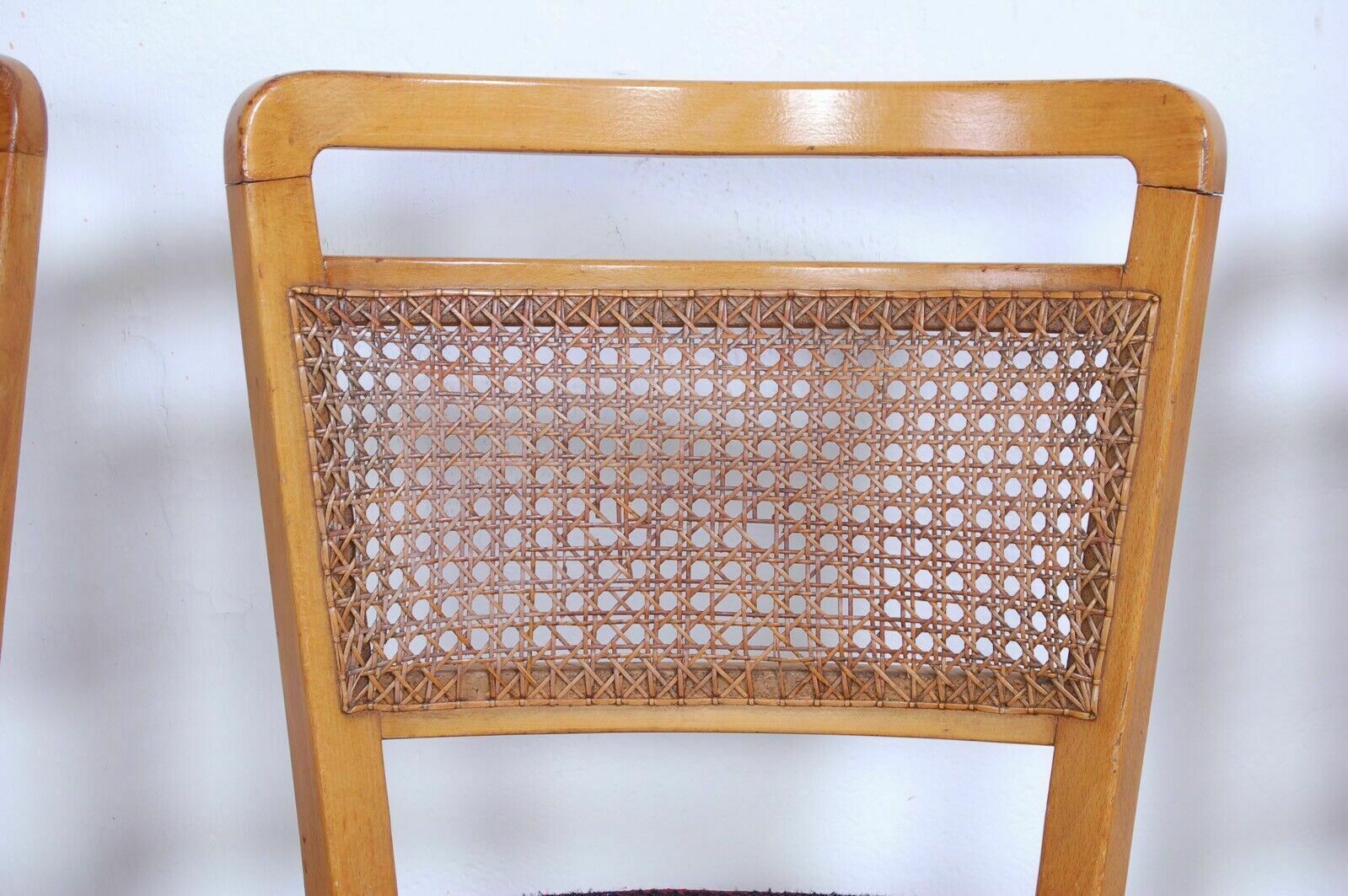 Set Of 6 1940s Design Chairs With Vienna Straw Backrest To Be Restored photo buy