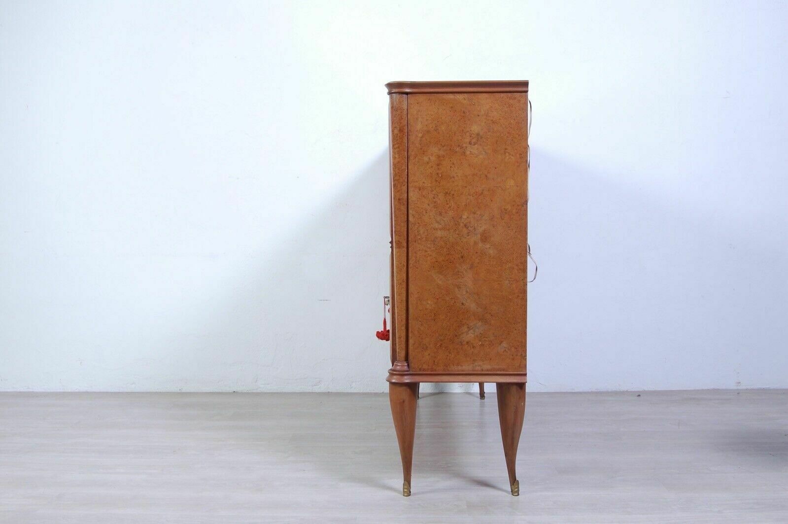 photo furniture Vintage Sideboard Showcase Design From The 50s Briar Bar Cabinet With Light And Mirror