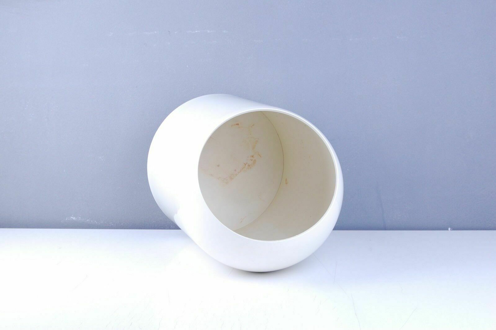 Makio Hasuike For Gedy   White Paper Basket. Made In Italy. photo vintage