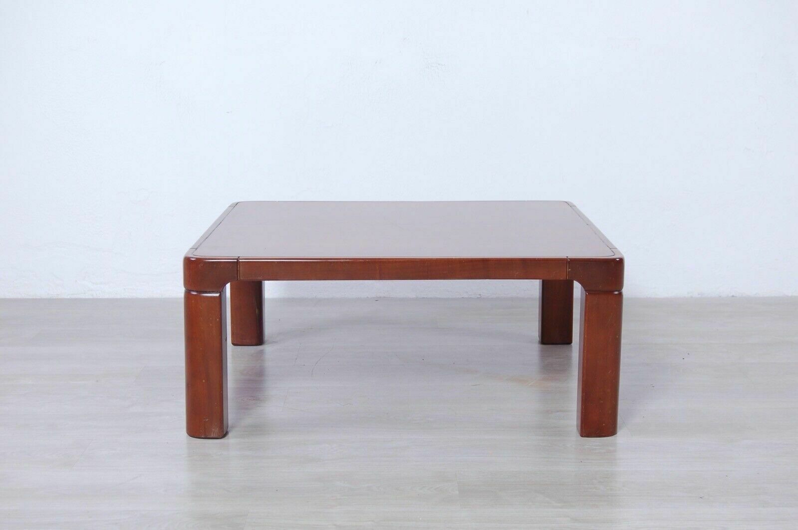 Coffee Table Square Low Wooden Table Design 60s 70s Curves photo 106.0