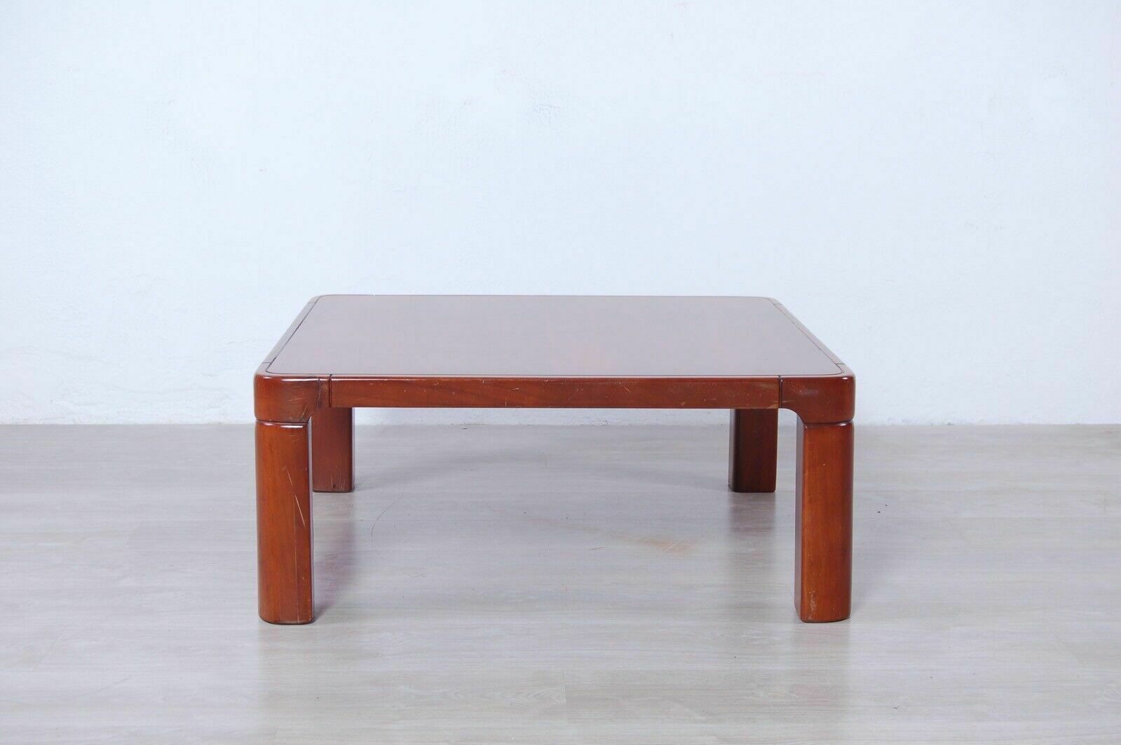 Coffee Table Square Low Wooden Table Design 60s 70s Curves photo buy