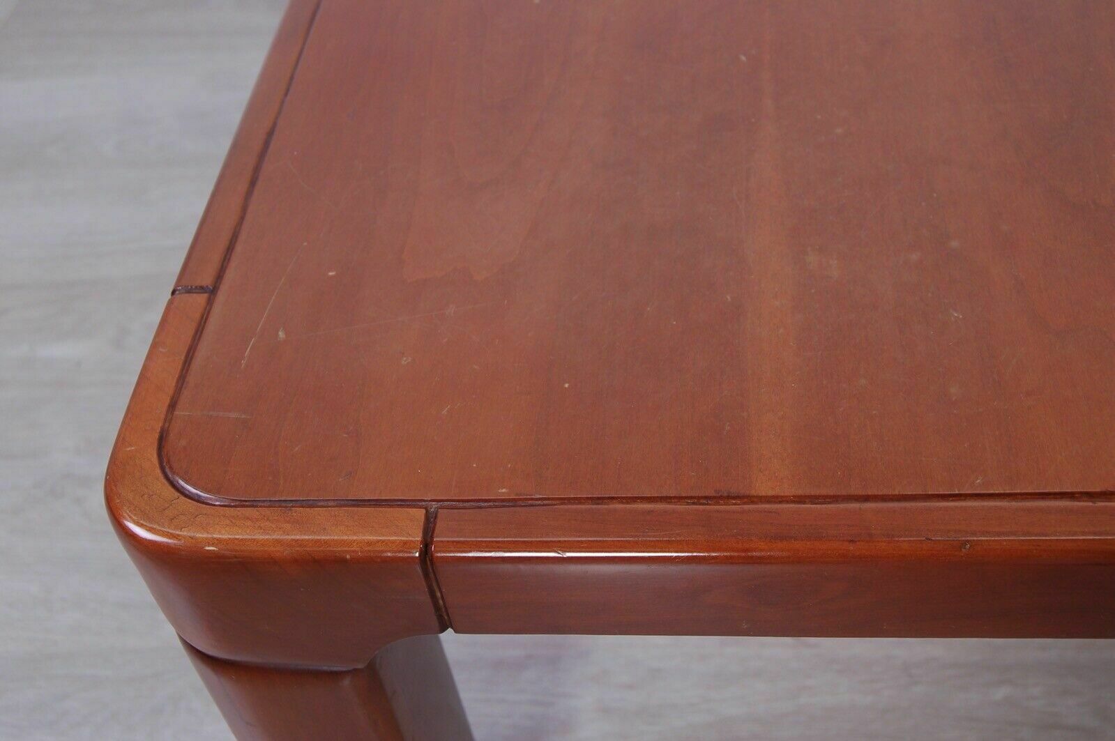photo for sale Coffee Table Square Low Wooden Table Design 60s 70s Curves