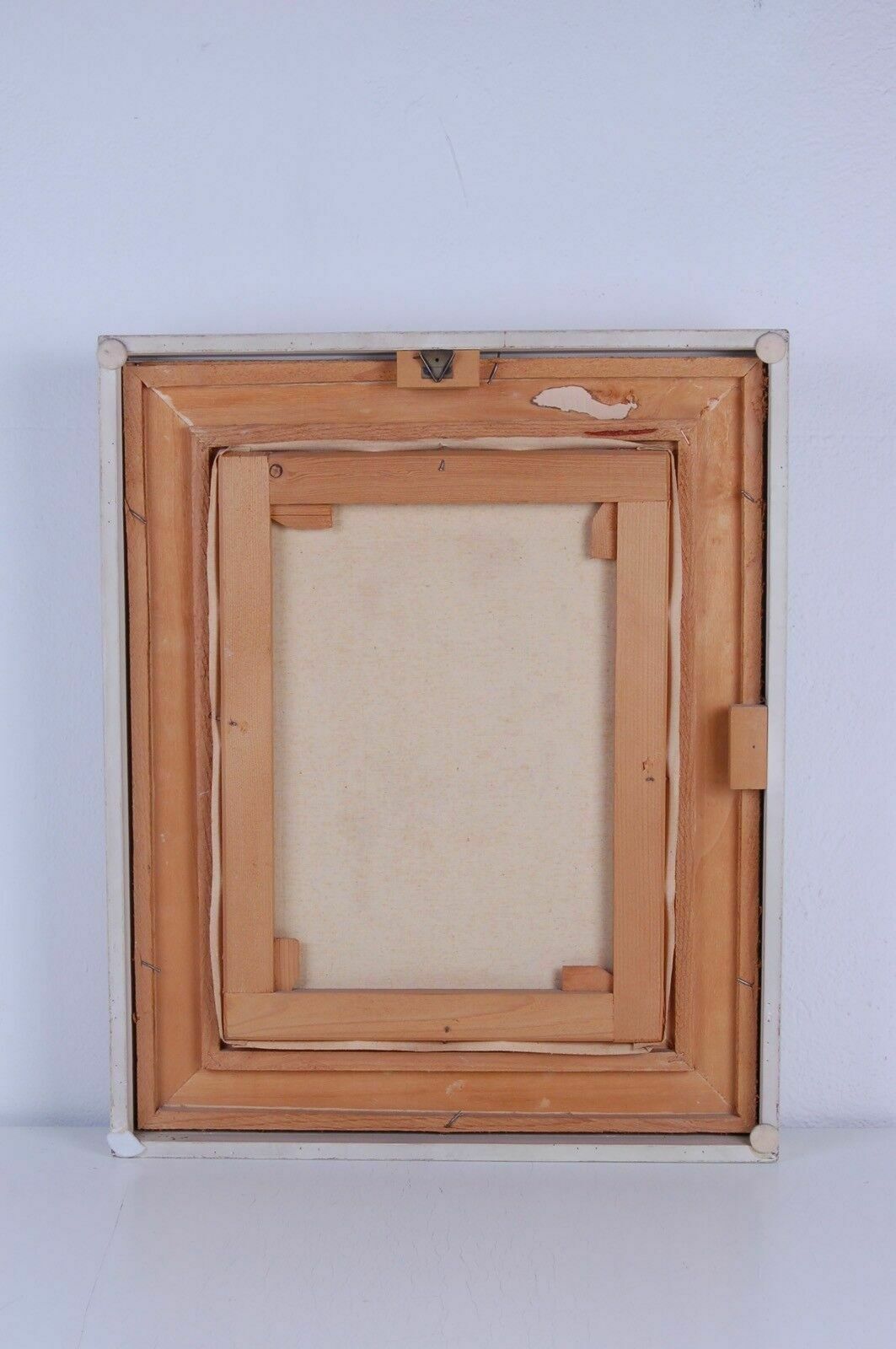 Nino Salvadori Esposito Painting, Oil Painting On Canvas. With Frame photo vintage
