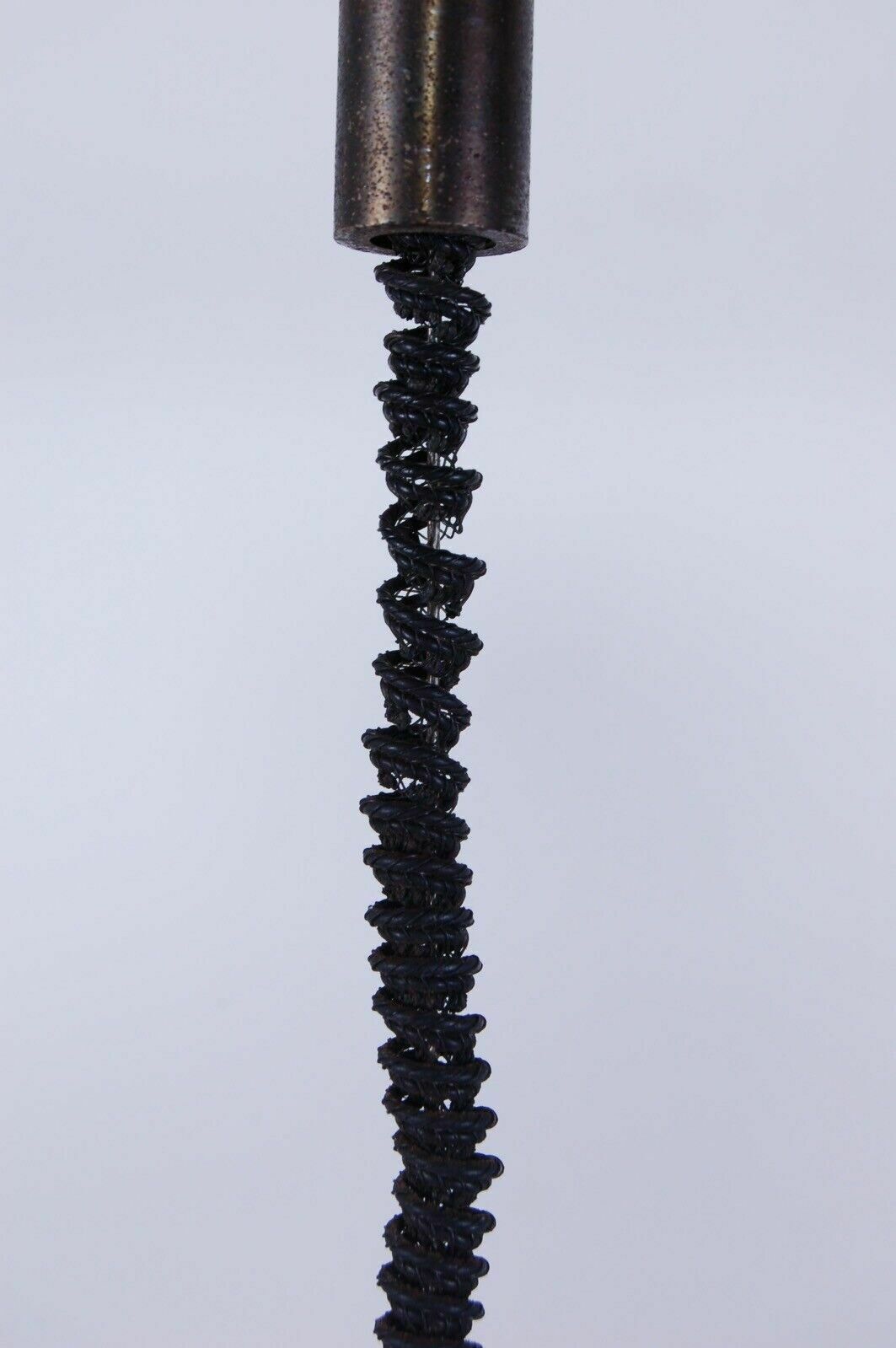 Chandelier From The 60s, In Aluminum And Worked Glass. photo for sale