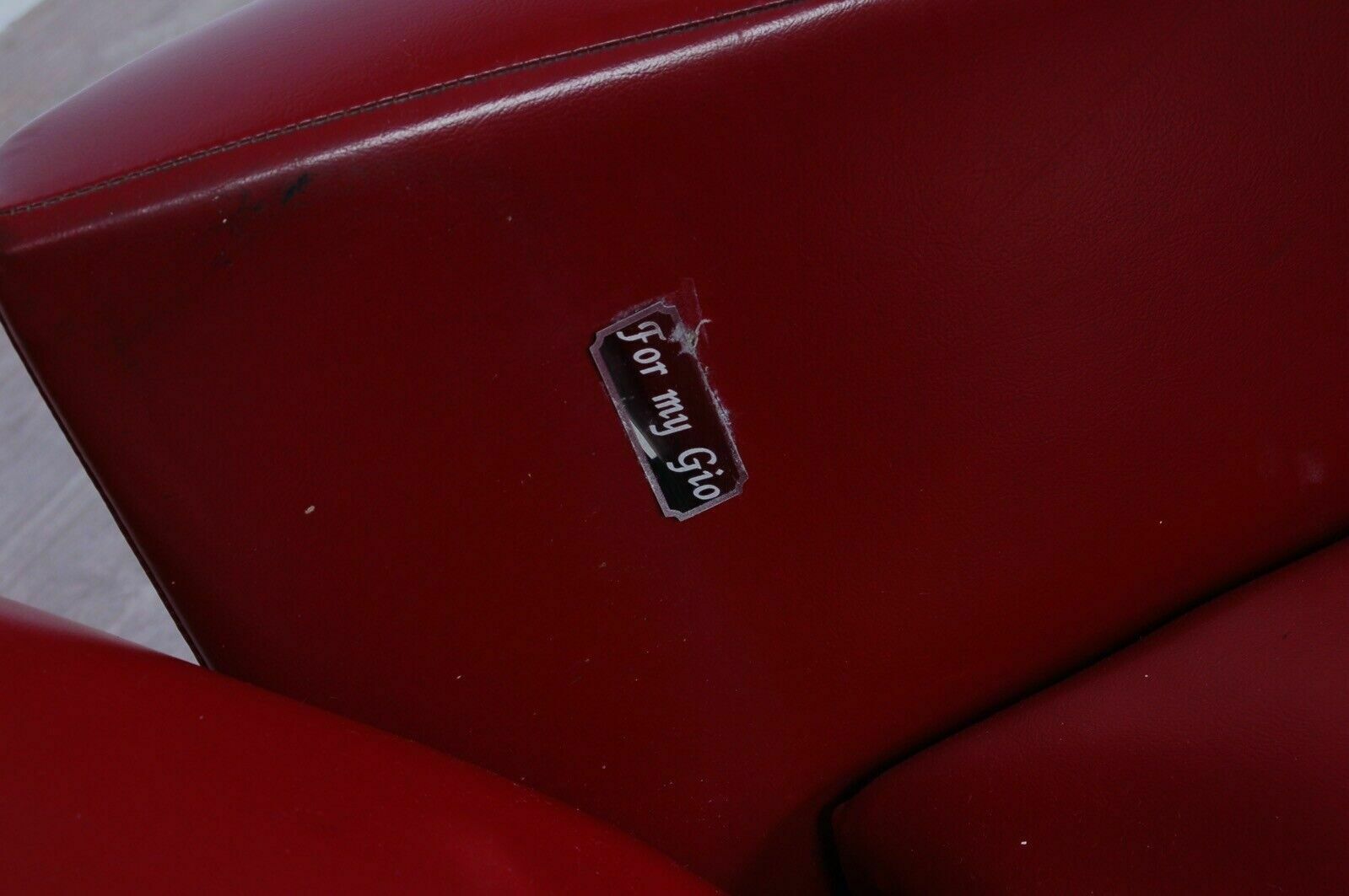 photo for sale Vintage Reclining Armchair In Burgundy Leather, 1960s Design, Storage Compartment