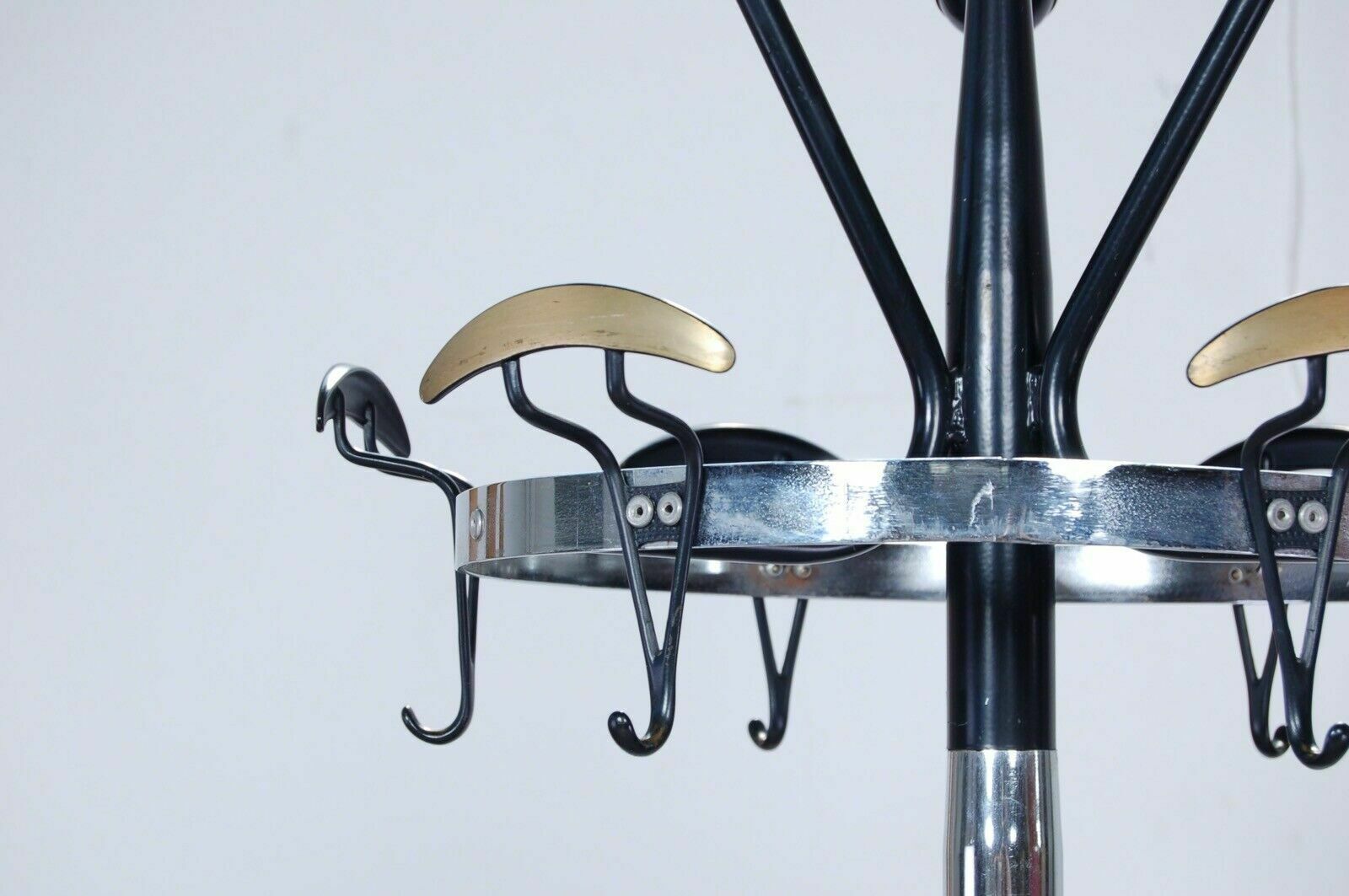 photo furniture Iron And Steel Coat Stand From The 50s. Vintage Modern Design
