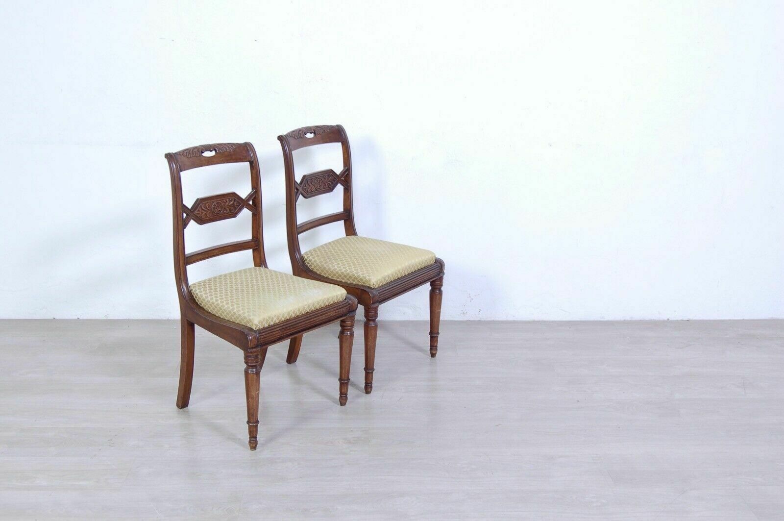Old Wooden Chairs Early 1900s Antique Carvings Classic Seats