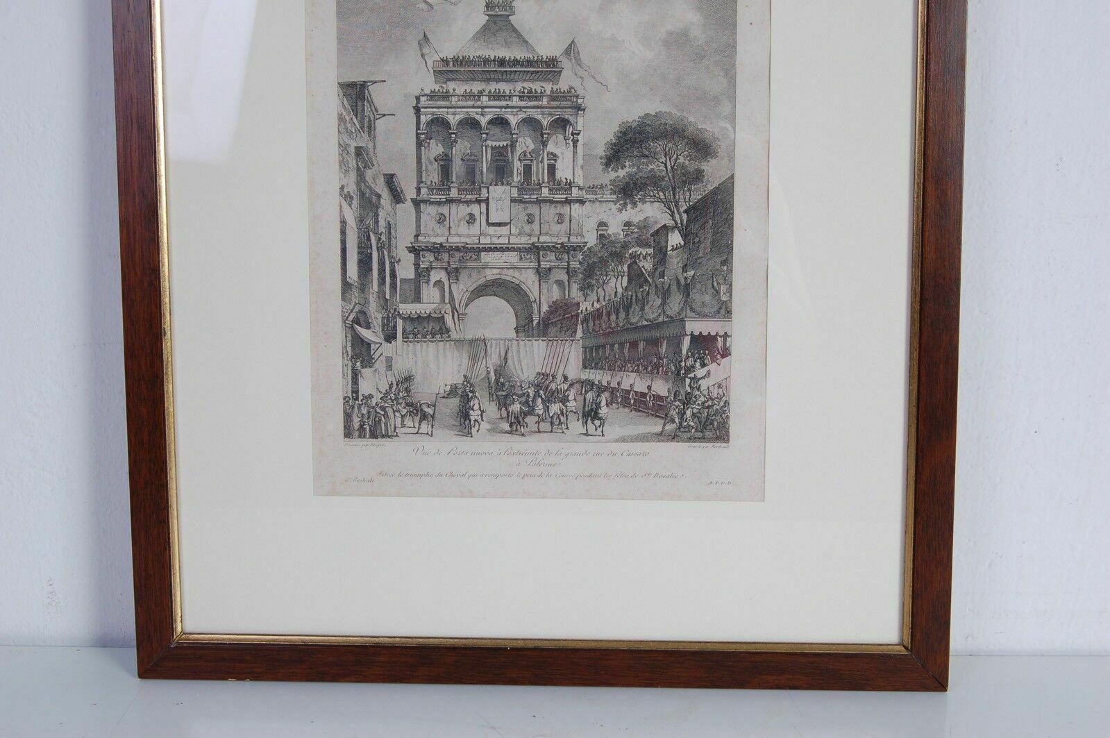 Engraving Print View Of Porta Nuova Sicily. "Voyag E Pittoresque" Late 18th Century. photo furniture