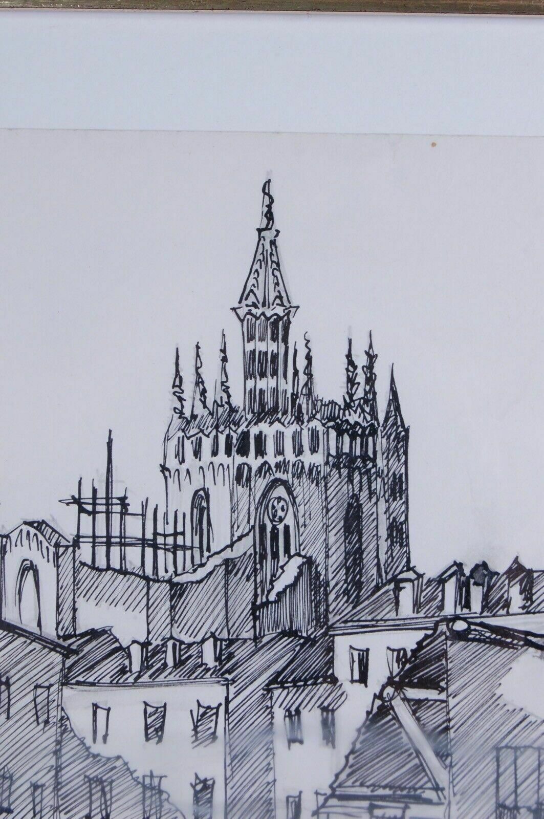 Fulvia Crenna Works Sketches Quick Pencil Charcoal Marker Paintings 70s photo vinterior
