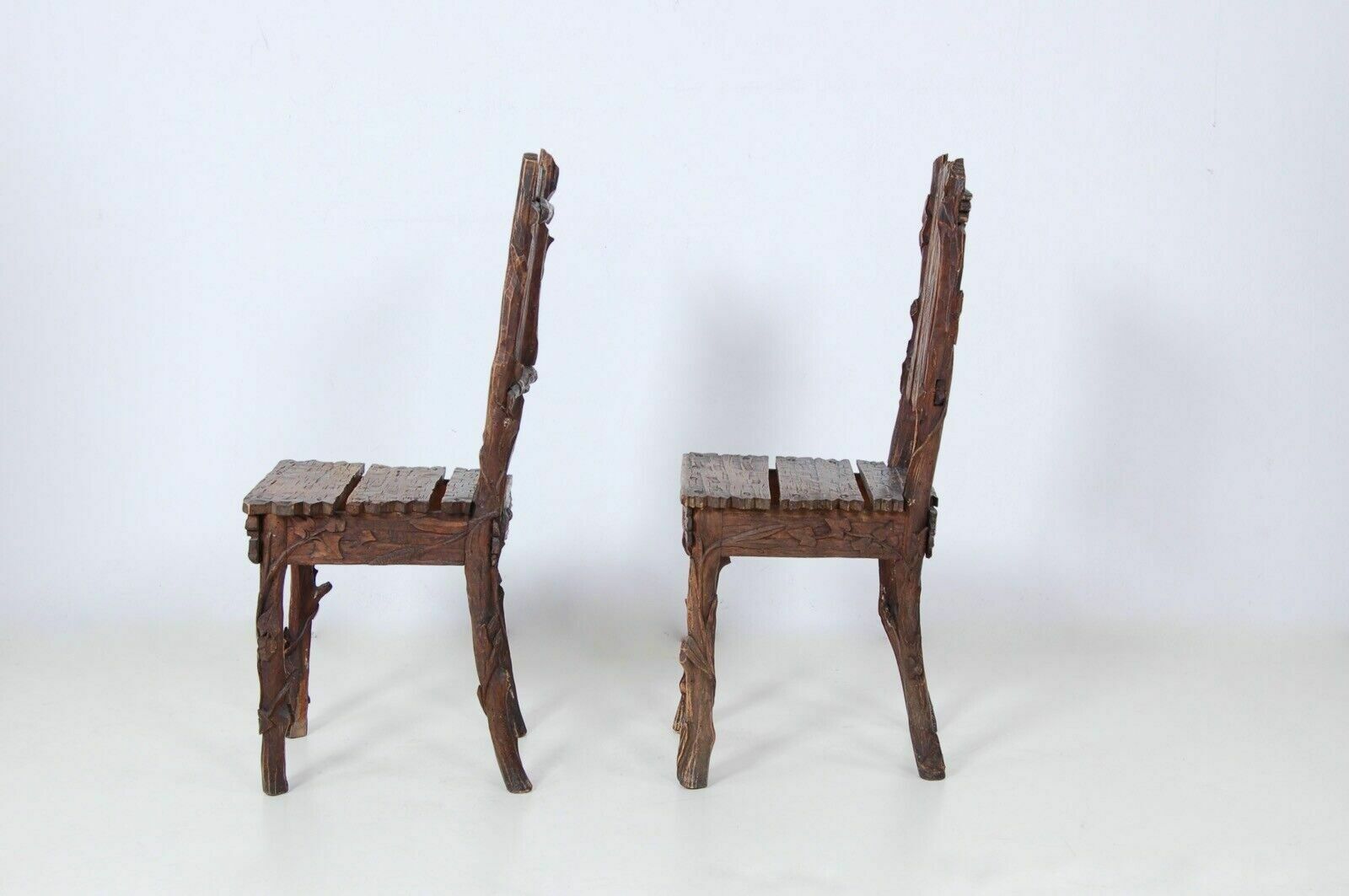 photo for sale Hand Carved Wooden Garden Lounge Set, Unique Piece Of Craftsmanship From The 20s And 30s