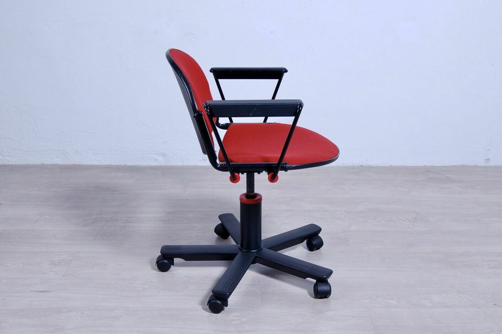 Modulamm Red Swivel Office Chair Designed By Lucci Orlandini From The 1990s photo buy