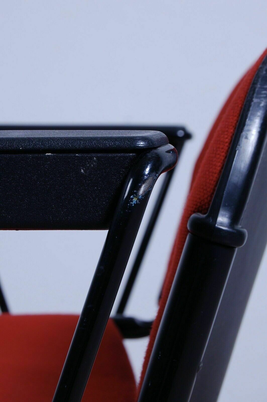 Furniture Modulamm Red Swivel Office Chair Designed By Lucci Orlandini From The 1990s photo