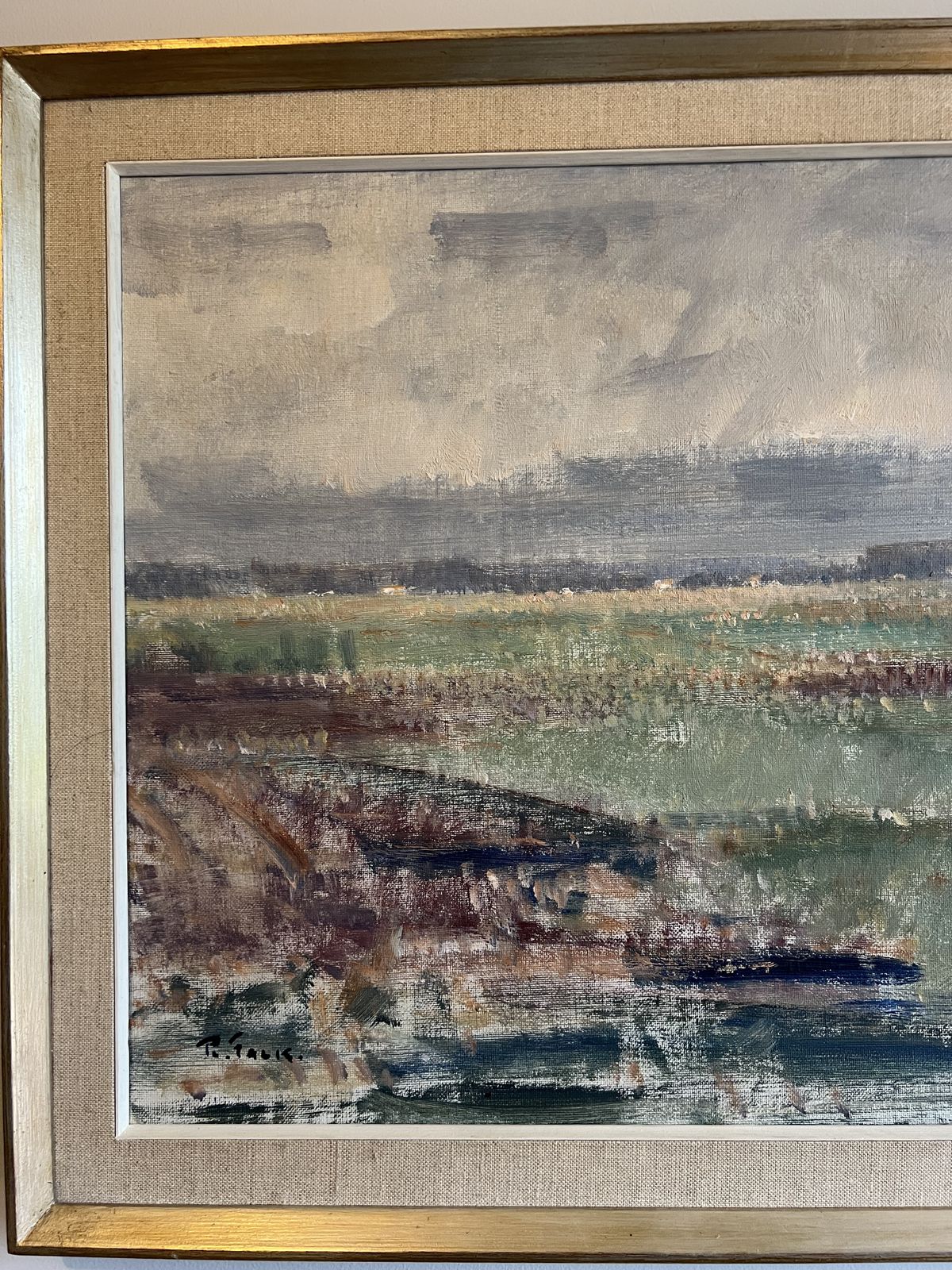 Mid Century Swedish Oil On Canvas   Landscape By Ragnar Falk photo buy