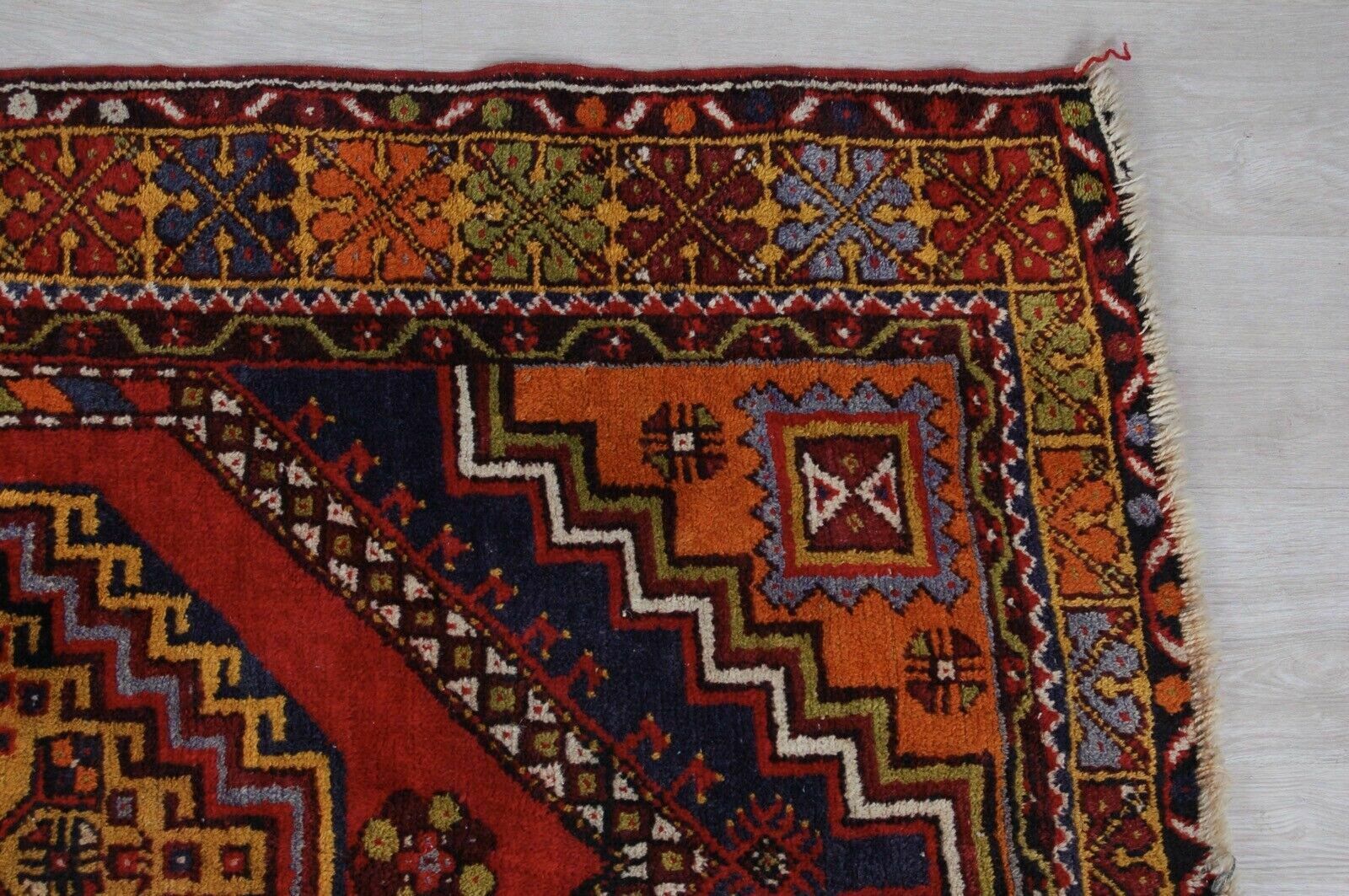 photo furniture Pakistani Short Pile Rug Oriental Motifs Asymmetrical