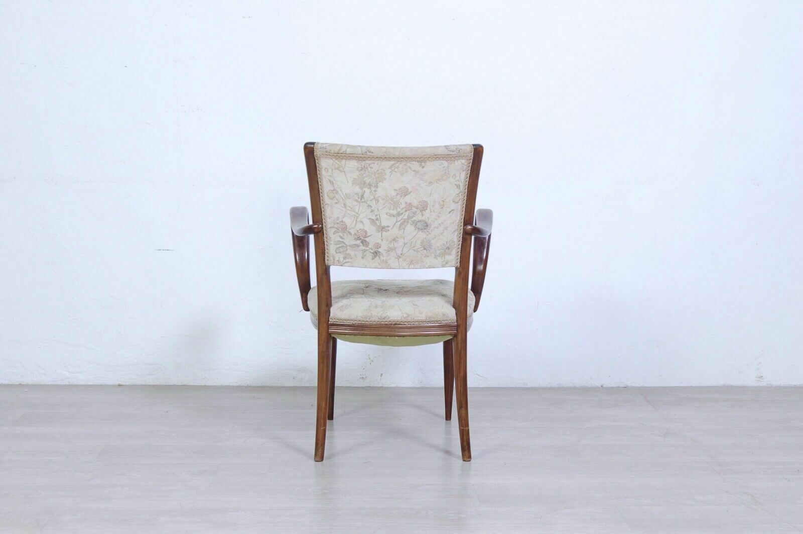Paolo Buffa Style Design Armchair Made By Enrico Paolo Borghi In The 1950s Walnut photo Furniture