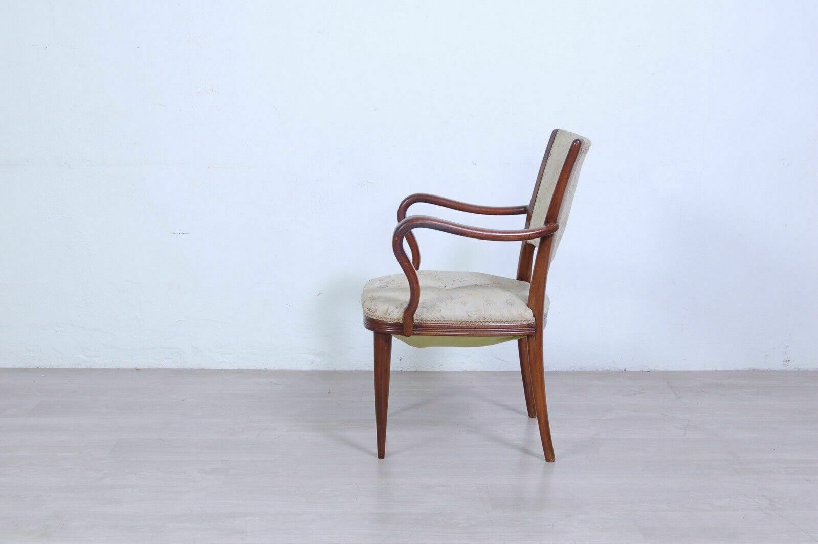 Paolo Buffa Style Design Armchair Made By Enrico Paolo Borghi In The 1950s Walnut photo 316.0