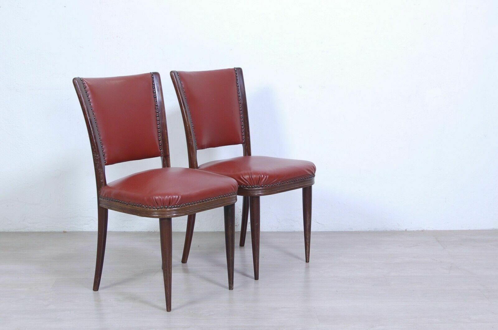 Pair Of Paolo Buffa Style Design Chairs Made By Enrico Paolo Borghi In The 1950s Walnut photo furniture