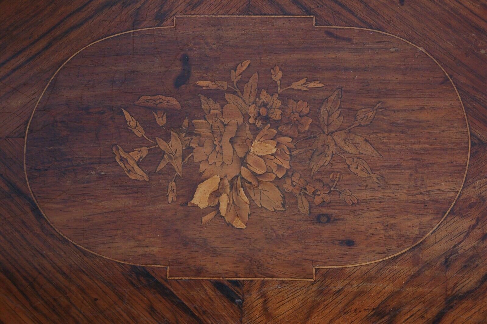 Antique French Briar Inlaid Wood Napoleon III 800 Work Table photo 570.0