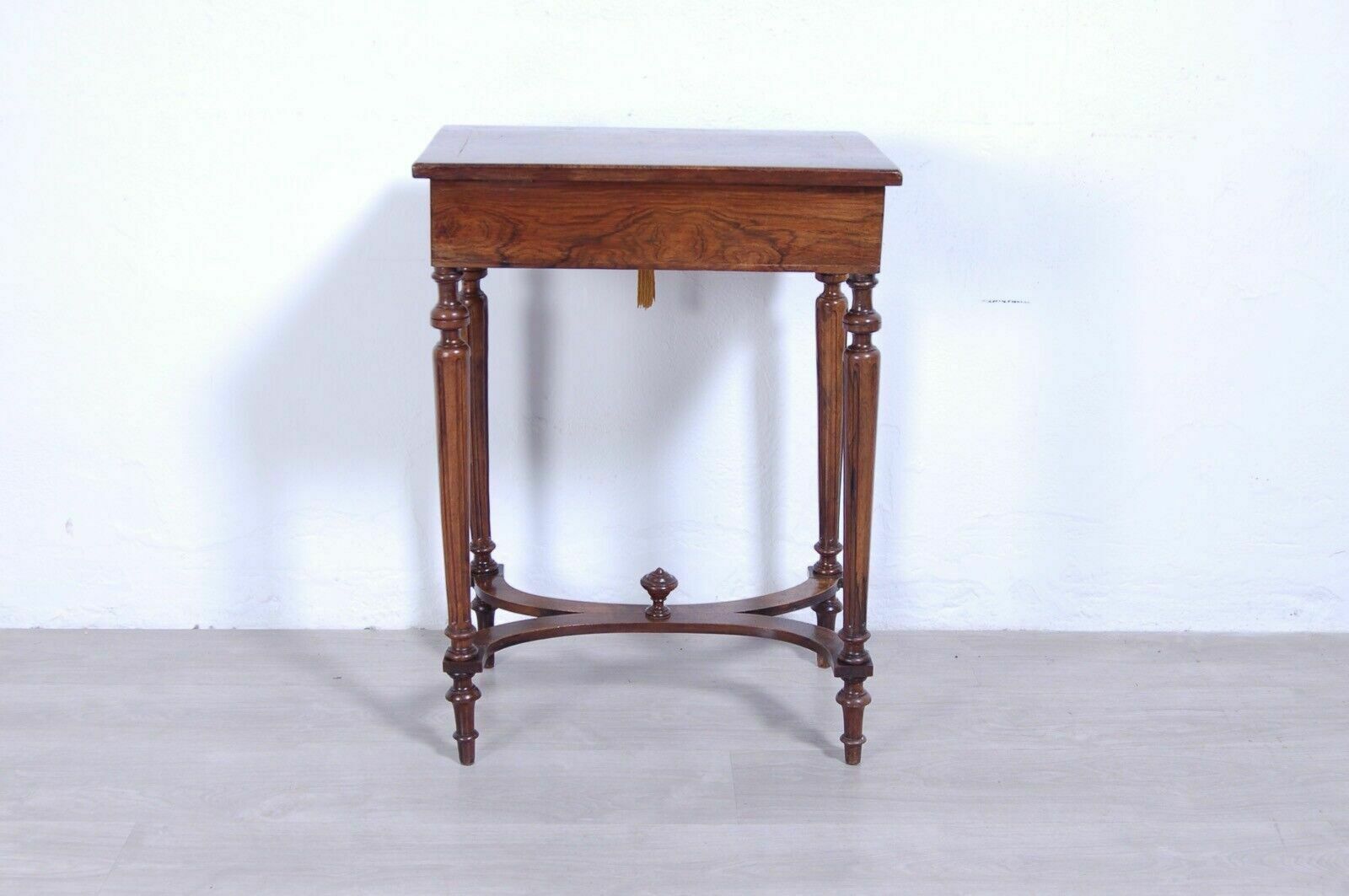 Furniture Antique French Briar Inlaid Wood Napoleon III 800 Work Table photo