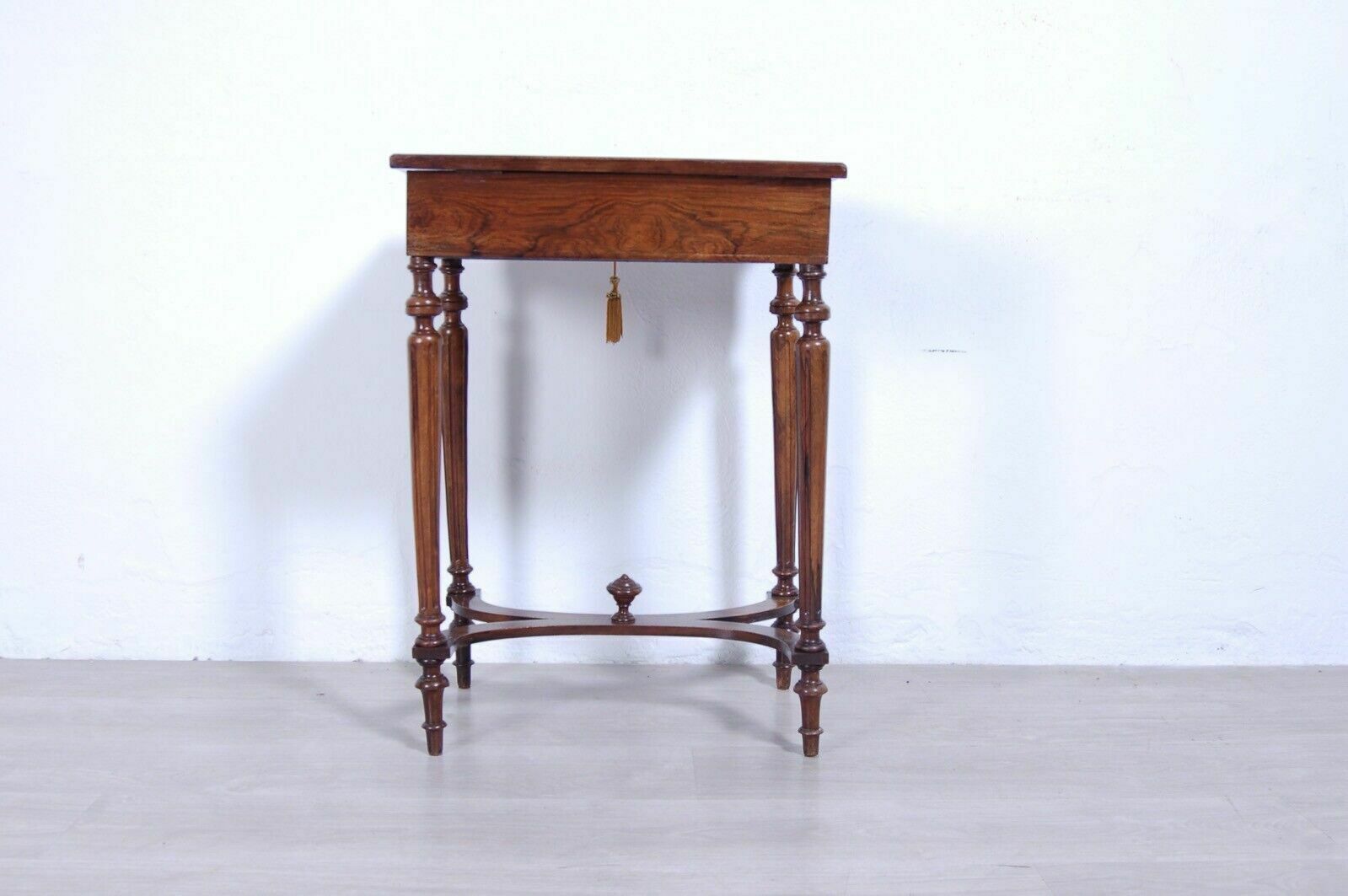 570.0 Antique French Briar Inlaid Wood Napoleon III 800 Work Table photo