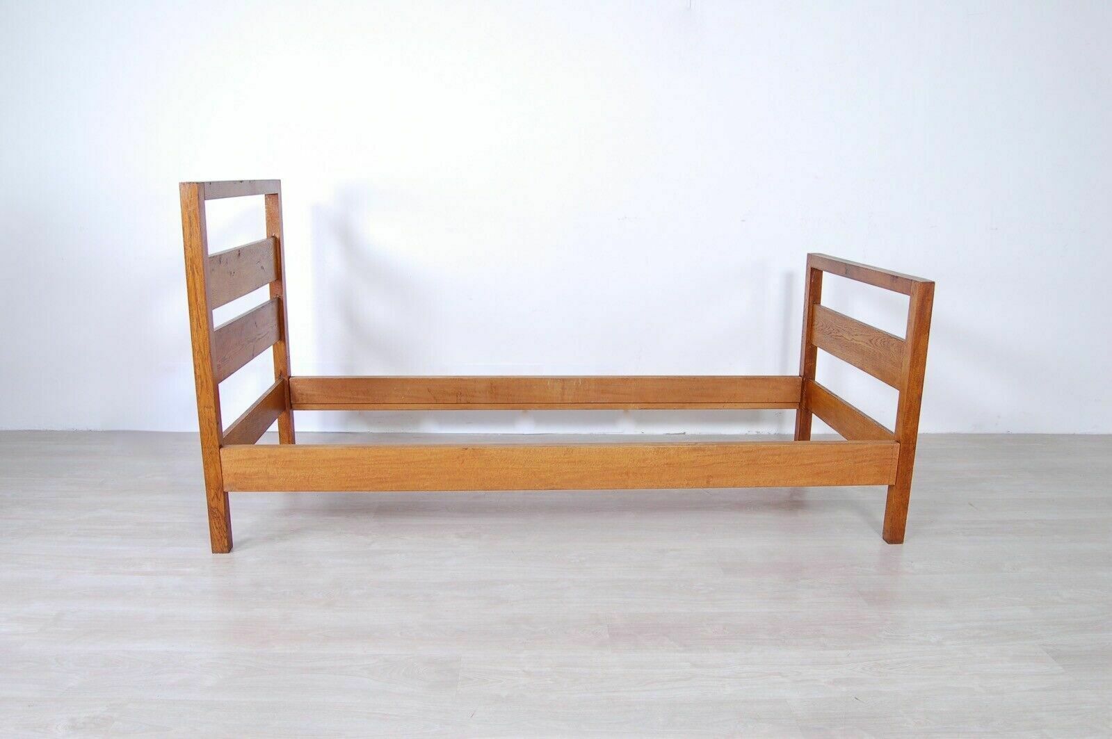 Single Bed With Solid Wood Structure, Rationalist Design From The 1930s photo 306.0