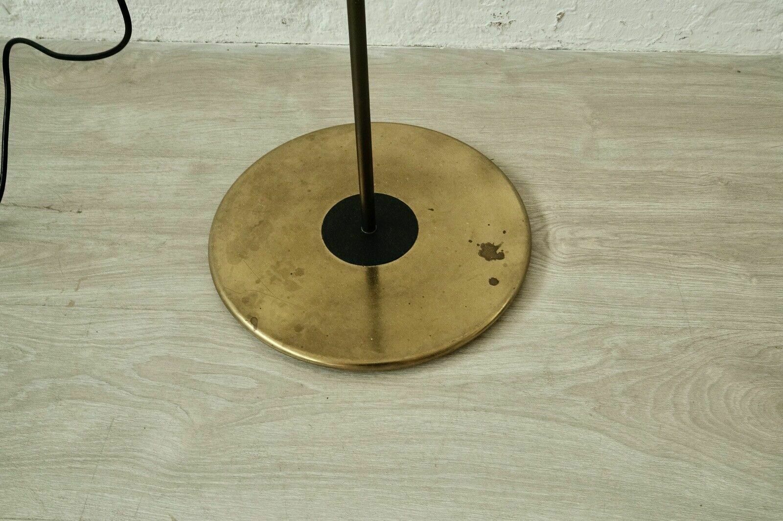 photo furniture Floor Lamp Iron Brass Design From The 60s, Adjustable Lampshade With Dimmer