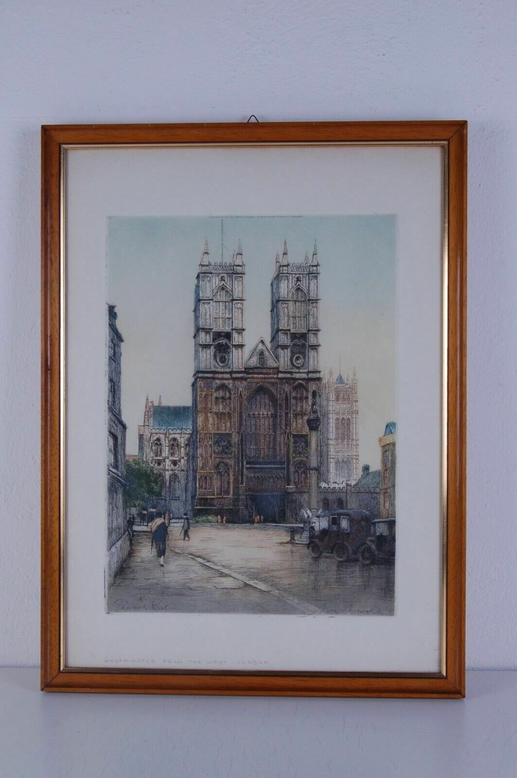 Pair Of Original Etchings, Certified By The Museum Gallery Of London. Edward King photo furniture