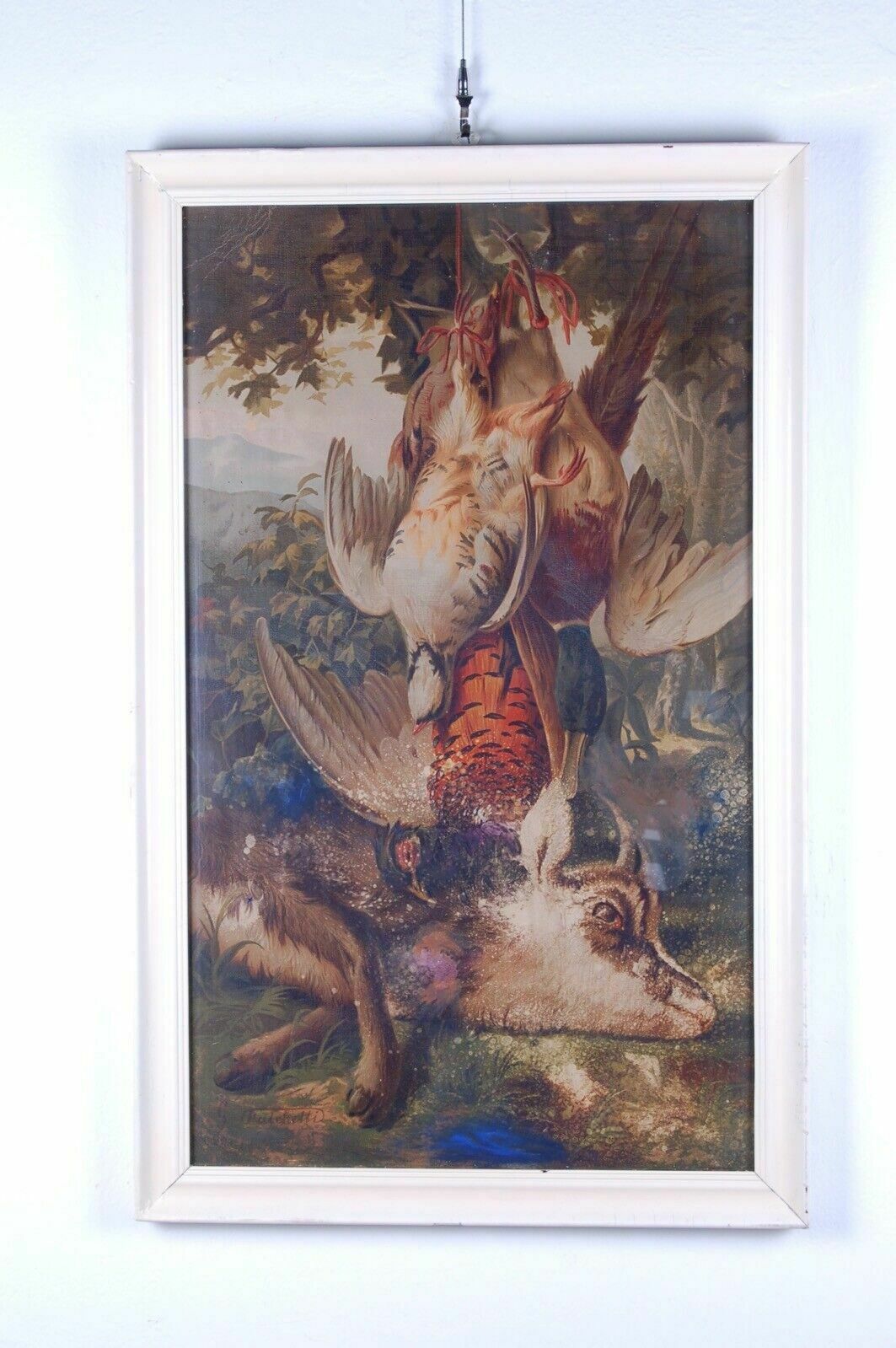 photo buy Giuseppe Falchetti Chromolithographs And Picture Frame Still Life Hunting And Fishing