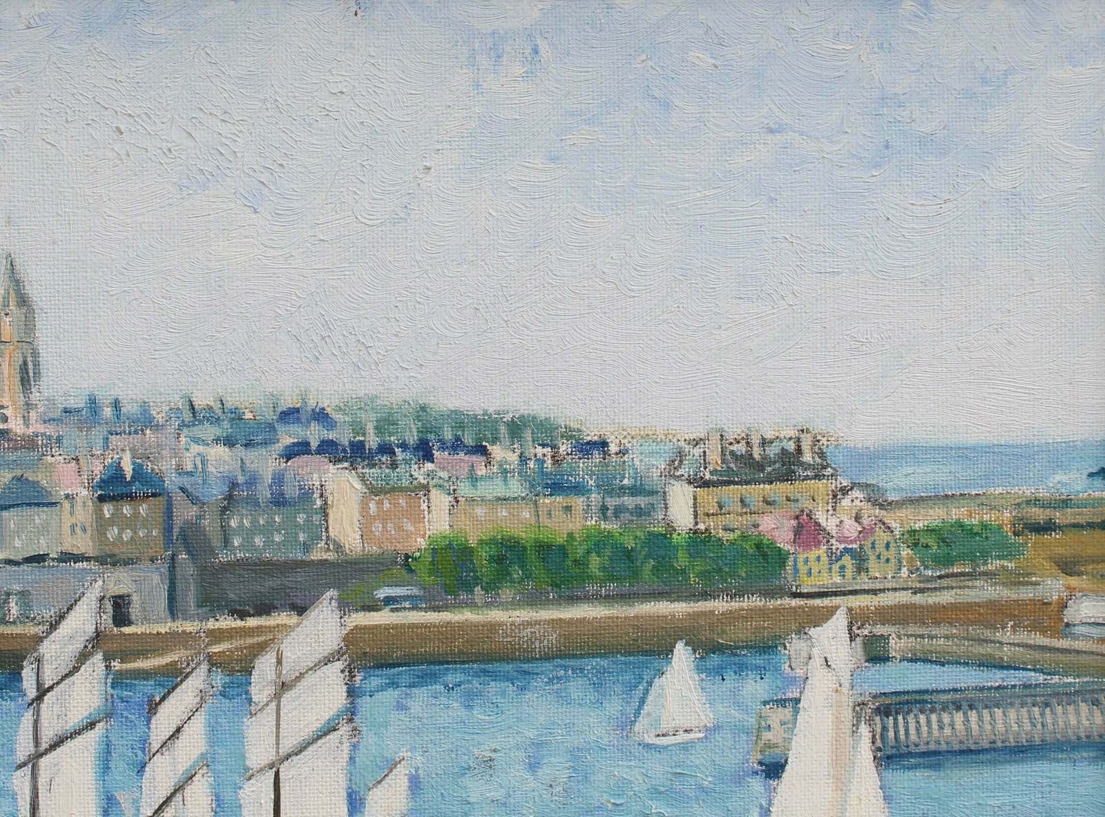 Port Of Saint Malo French Modern School photo vintage