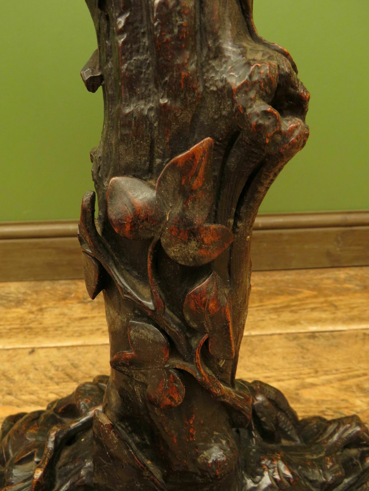 Carved Antique Black Forest Table In The Style Of Matthew & Willem Horrix photo vintage