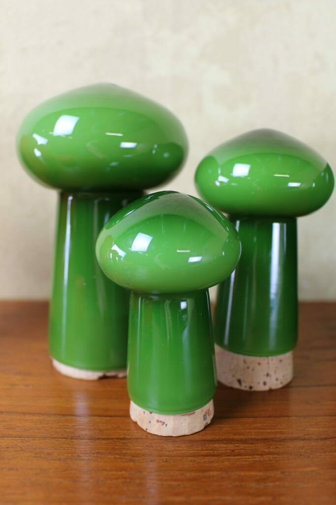 Holmegaard Palet Range Set Of 3 Mushroom Shaped Sifters By Michael Bang