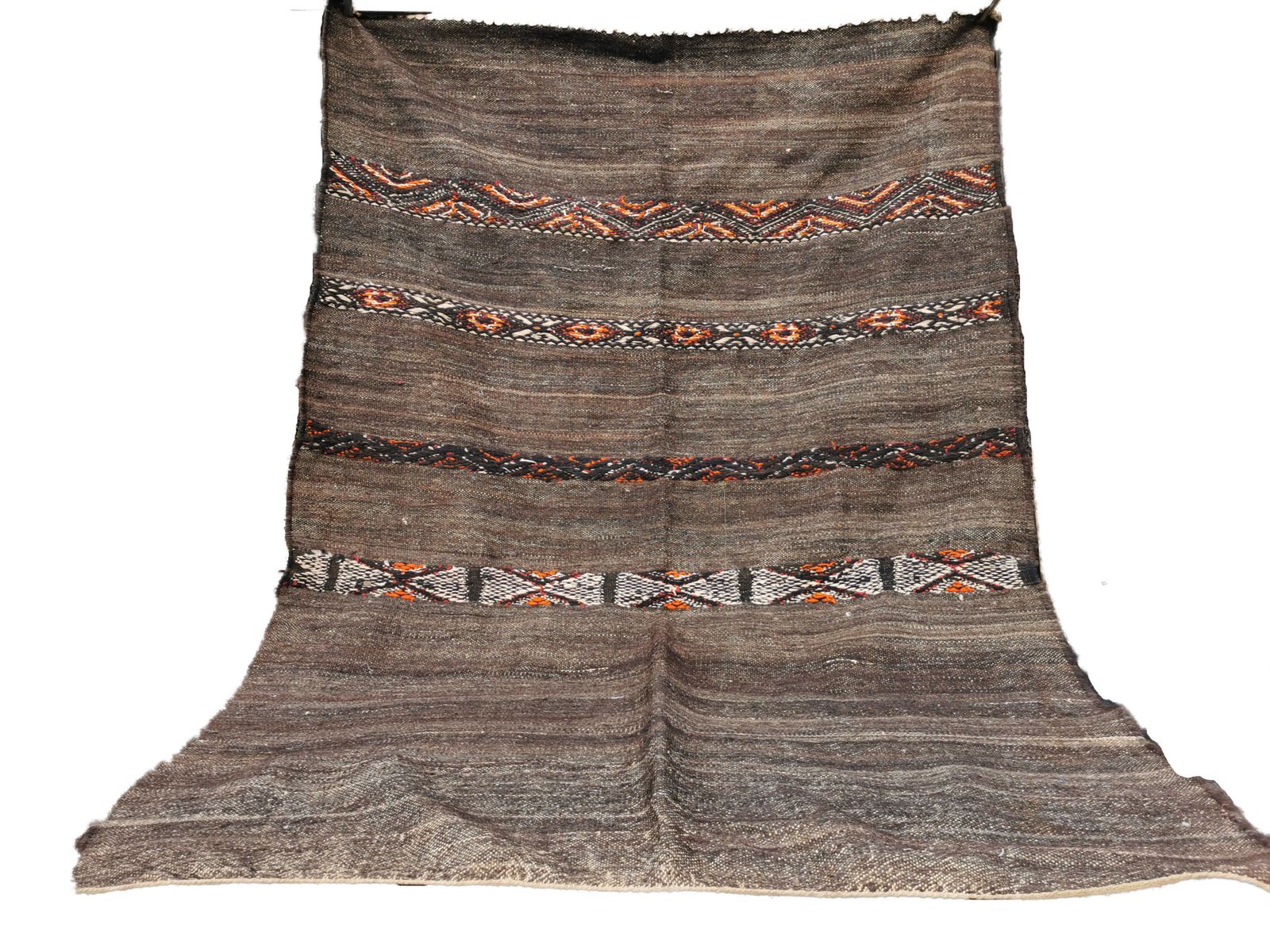 Uk Based, No Custom Fee/ Handmade Vintage Moroccan Berber Rug. Camel Wool Carpet 250x175cm