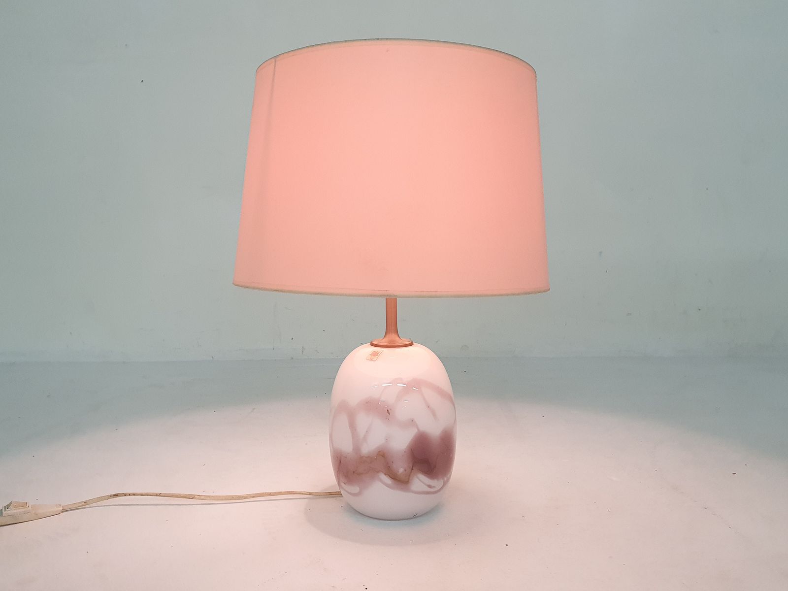 Michael Bang "Sakura" Glass Table Light For Holmegaard, Denmark 1980's photo Lighting