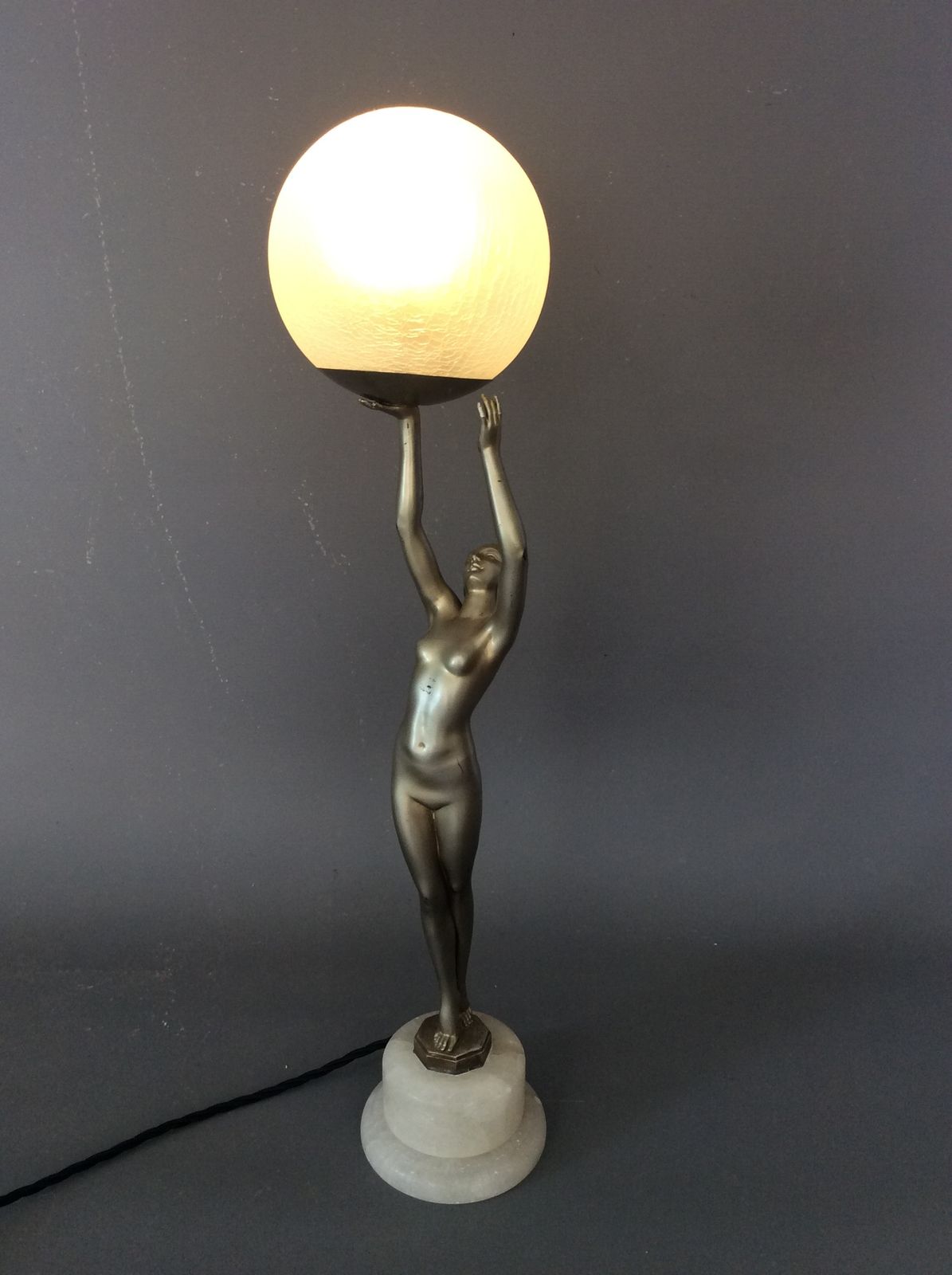 Art Deco Lady Lamp C1925 photo furniture