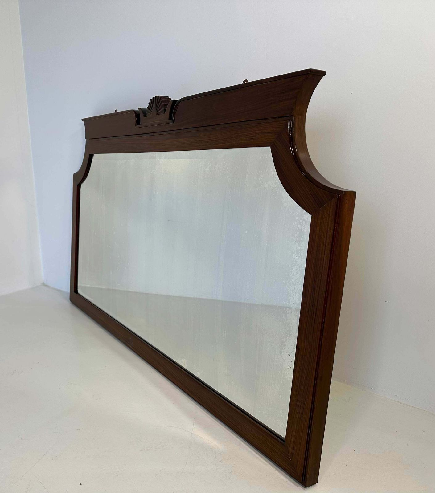 Italian Walnut Mirror By Gio Ponti And L. Brusotti For P. Lietti, 1928 photo furniture