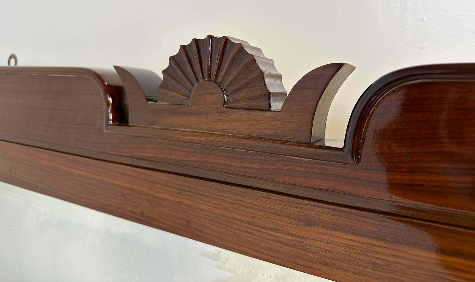 Italian Walnut Mirror By Gio Ponti And L. Brusotti For P. Lietti, 1928 photo Home Decor