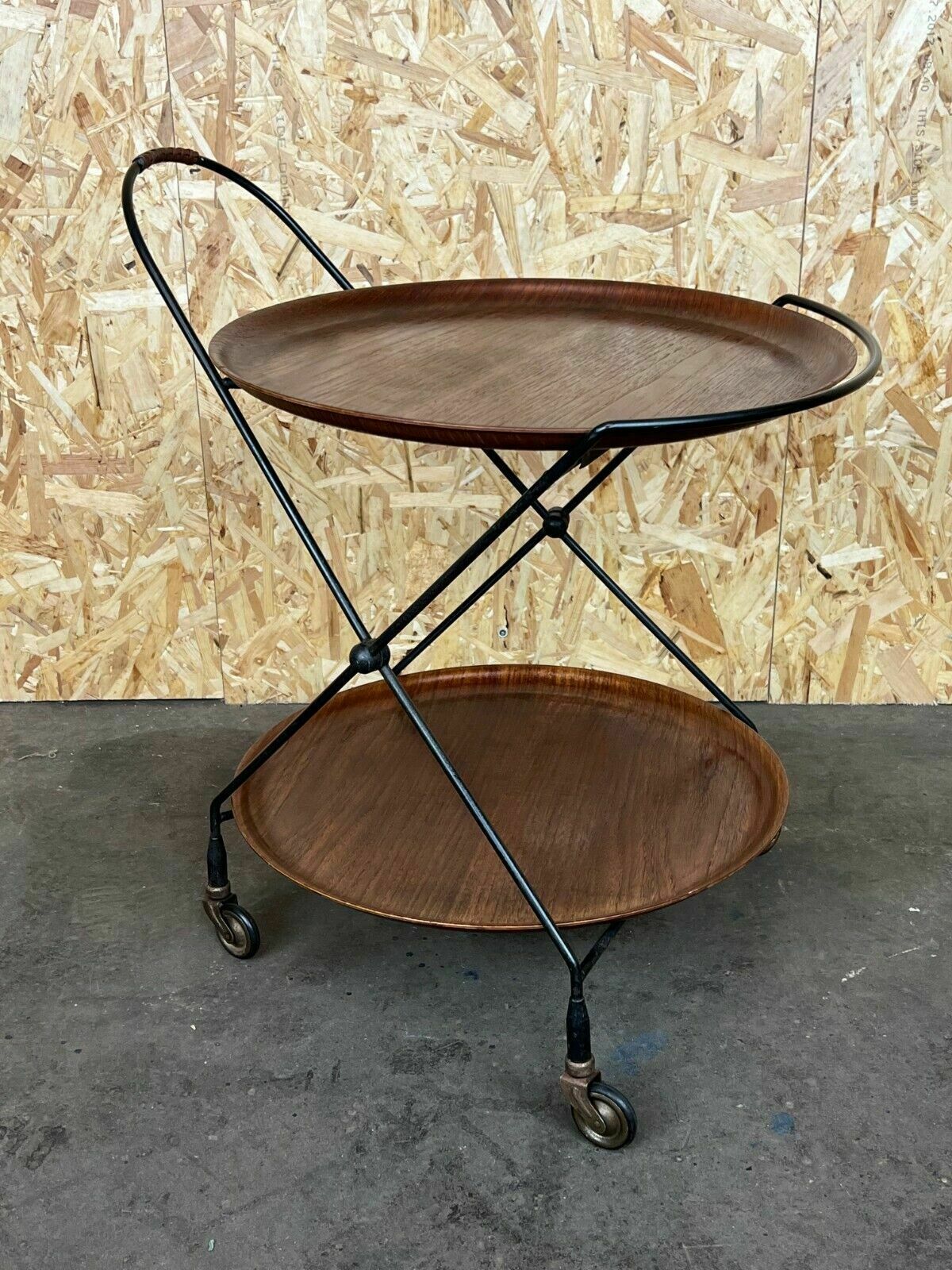 60s 70s Teak Serving Trolley Jie Gantofta String Serving Trolley Sweden 60s photo furniture