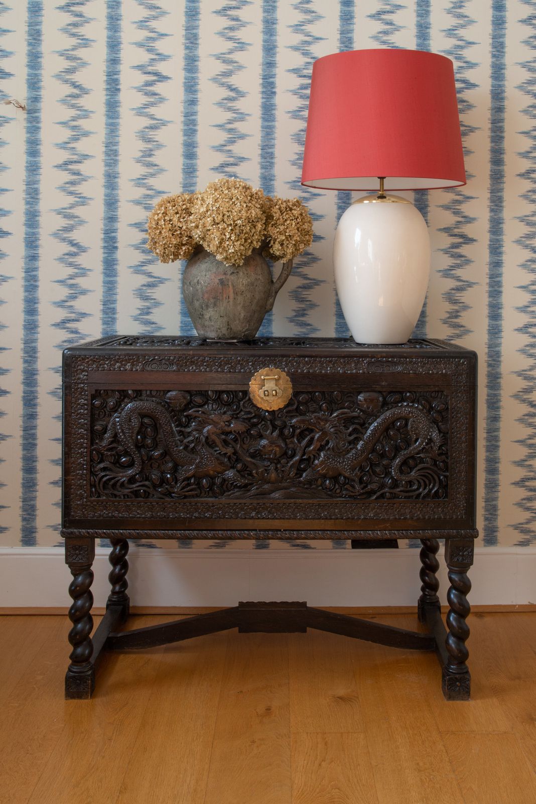 Fine Chinese Deep Carved Antique Chest photo furniture